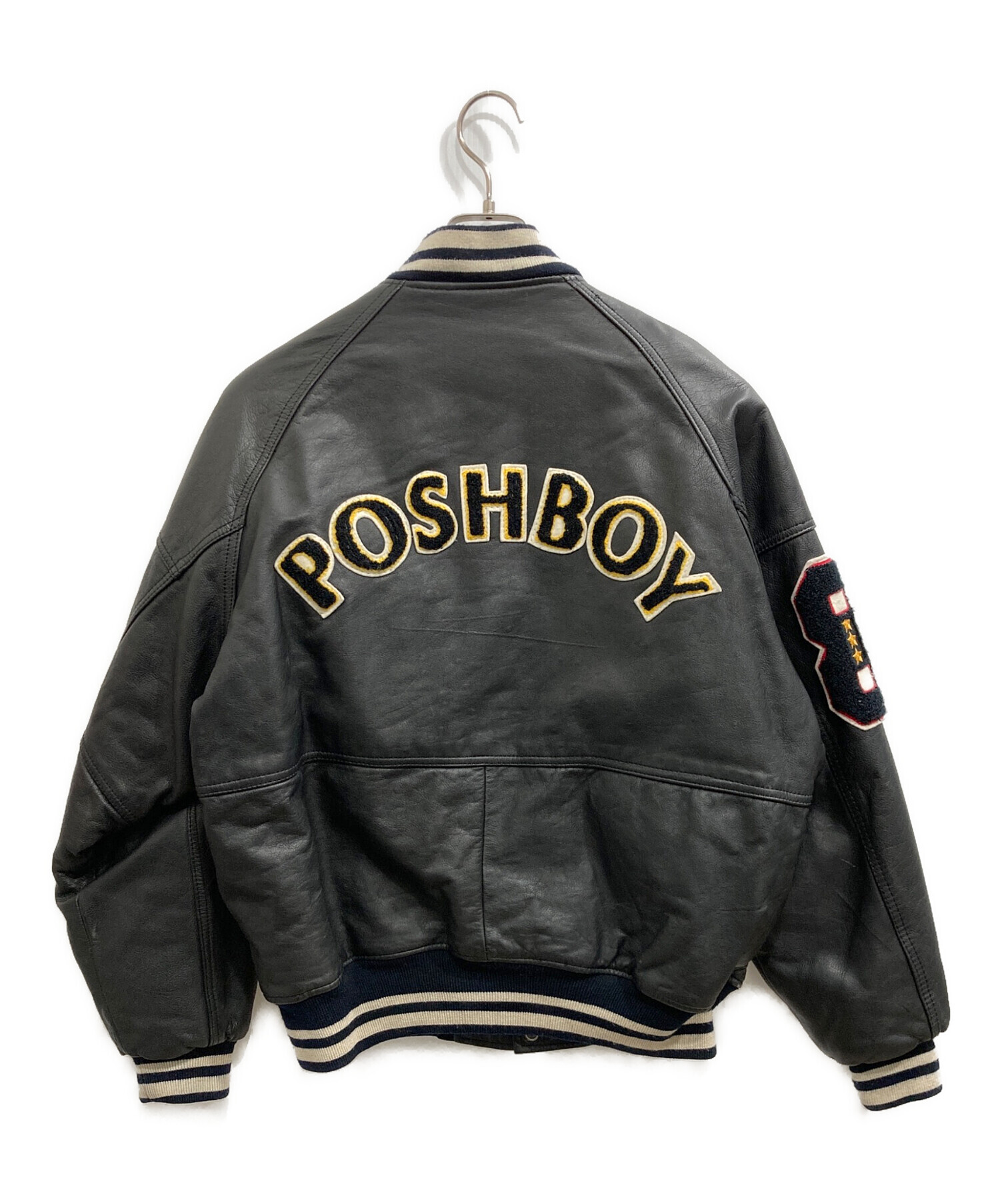 中古・古着通販】POSH BOY (ポッシュボーイ) カウレザースタジャン 