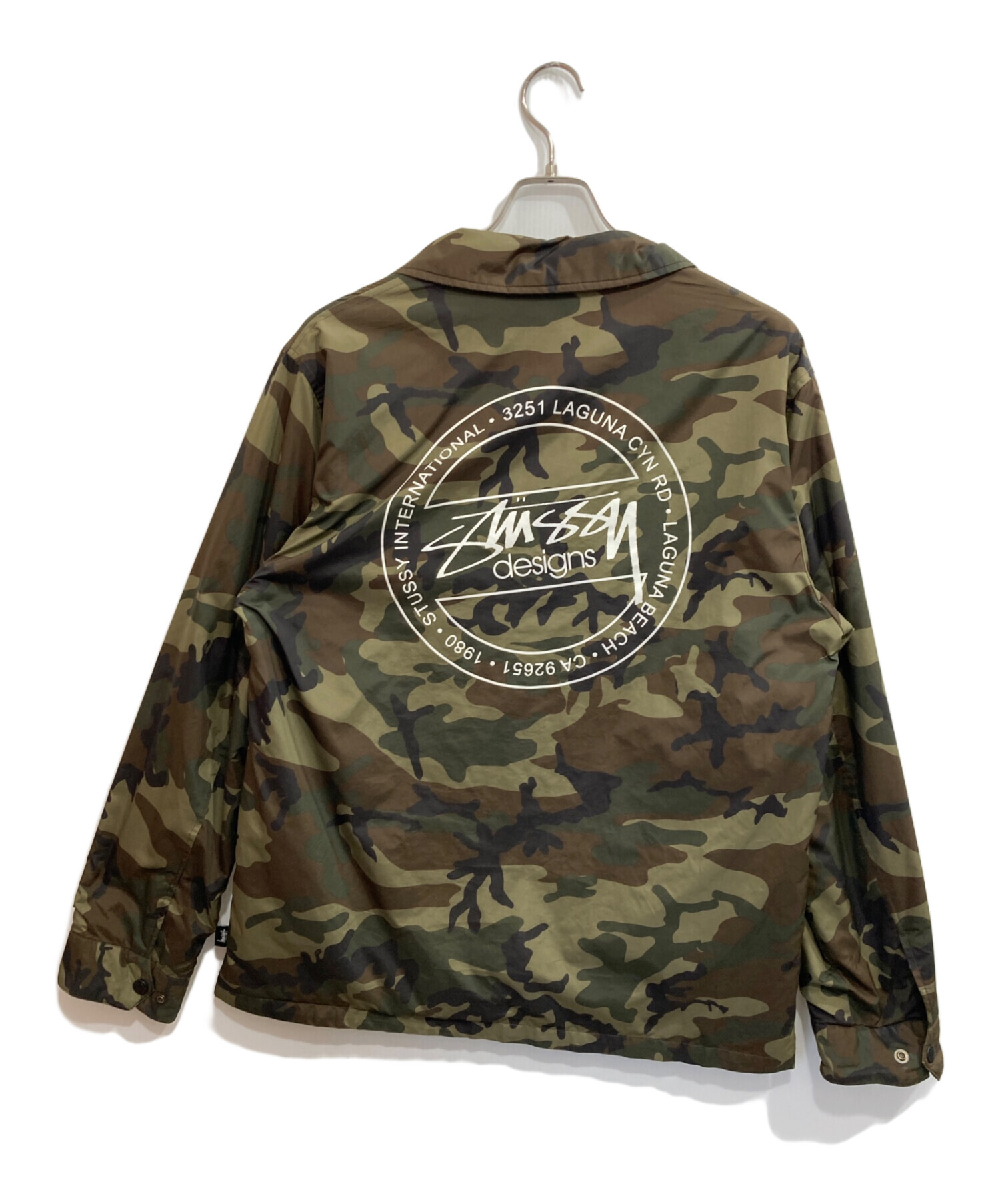 中古・古着通販】stussy (ステューシー) カモ柄コーチジャケット