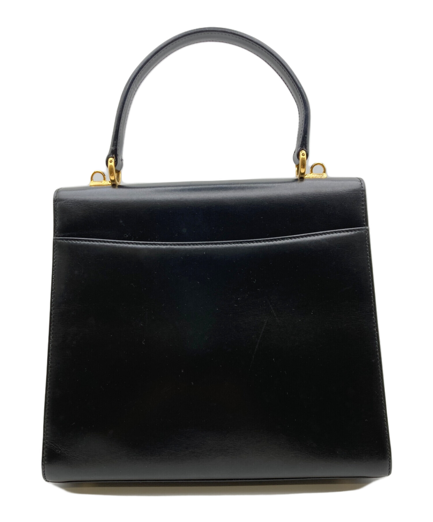 中古・古着通販】GUCCI (グッチ) レディロック ハンドバッグ ブラック 