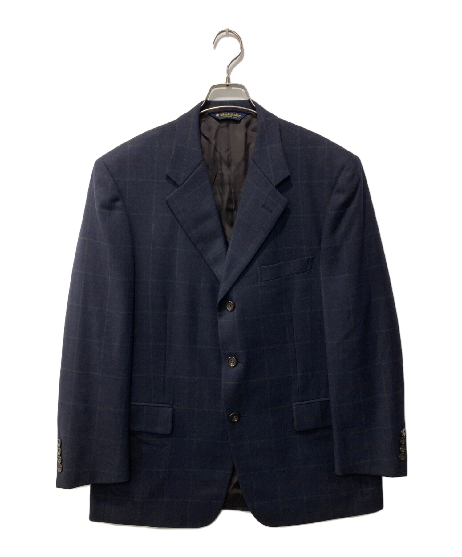Brooks Brothers ネイビー テーラードジャケット 中古・古着通販】BROOKS BROTHERS (ブルックスブラザーズ) ウィンドウ