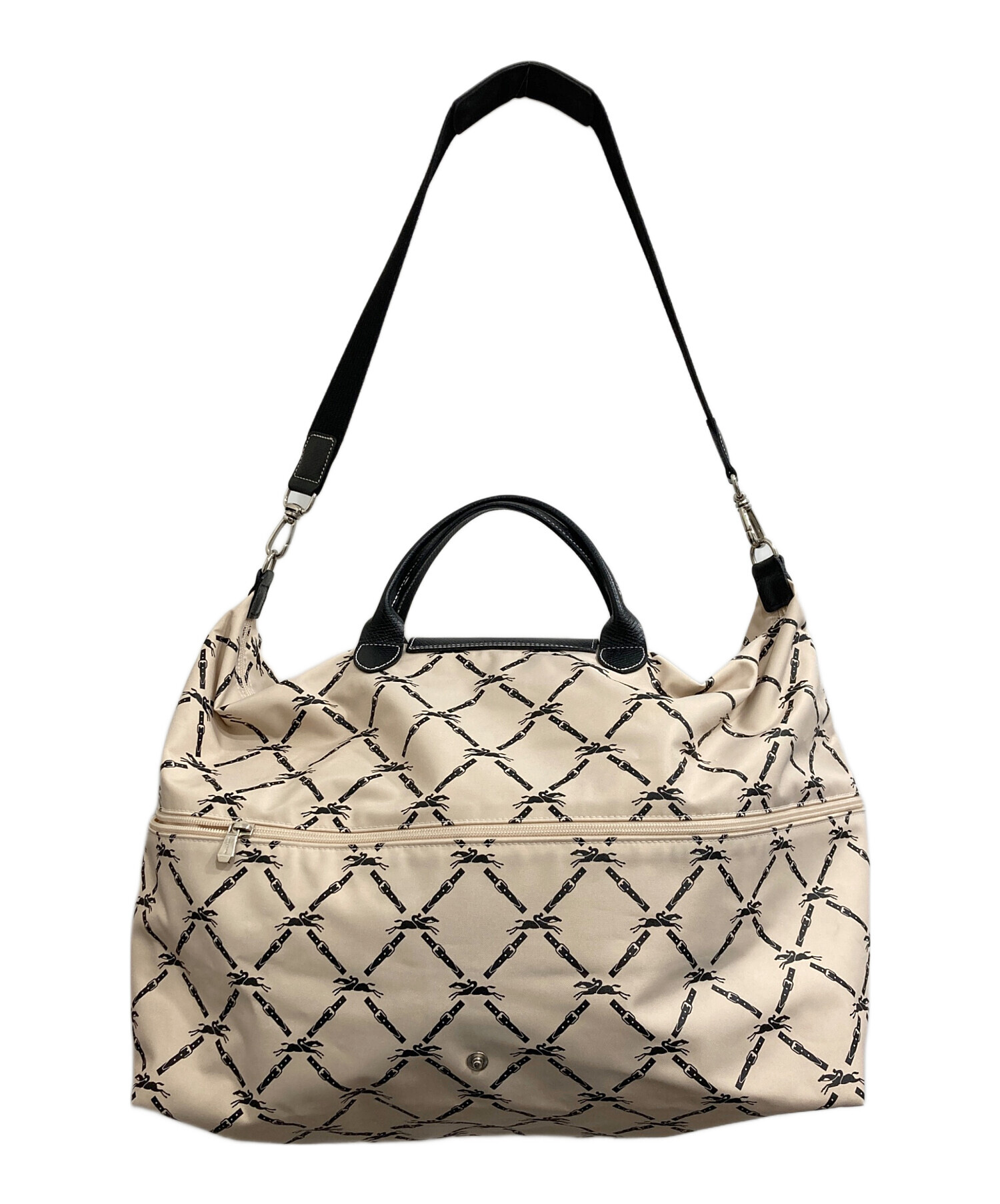 中古・古着通販】LONGCHAMP (ロンシャン) ホースロゴ総柄2WAYトート 