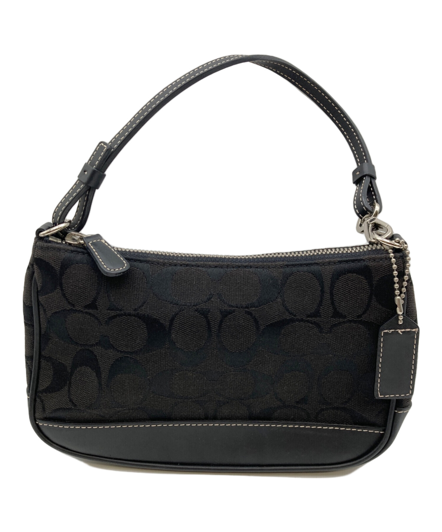 中古・古着通販】COACH (コーチ) ハンドポーチ ブラック｜ブランド 