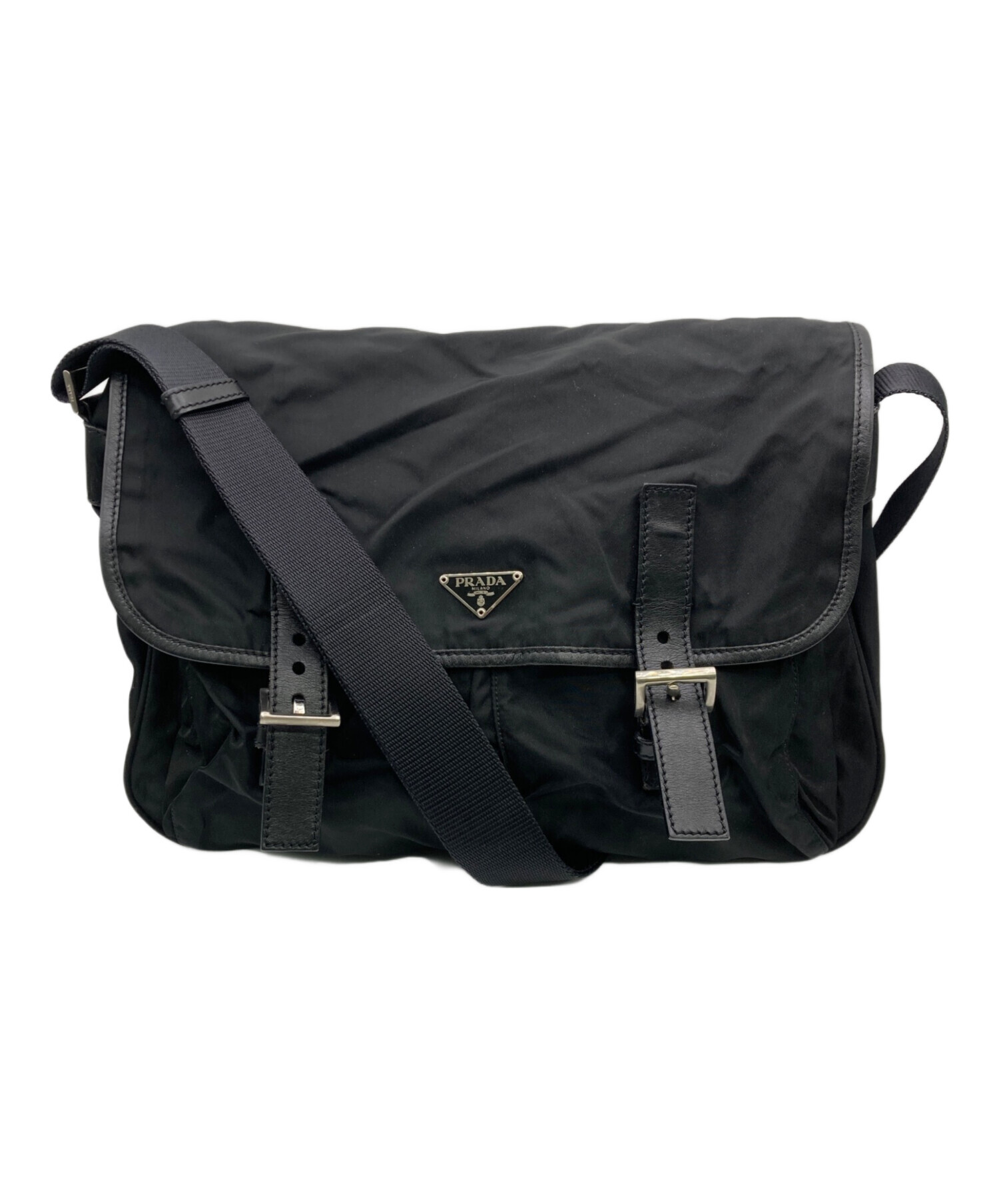 中古・古着通販】PRADA (プラダ) ナイロン メッセンジャーバッグ