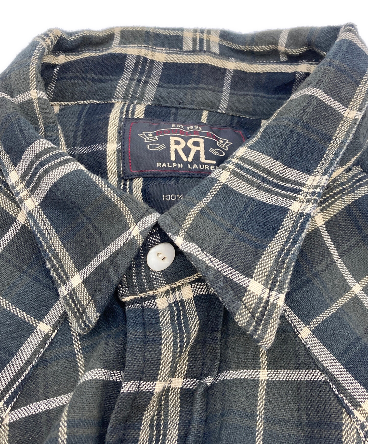 中古・古着通販】RRL (ダブルアールエル) チェックウエスタン