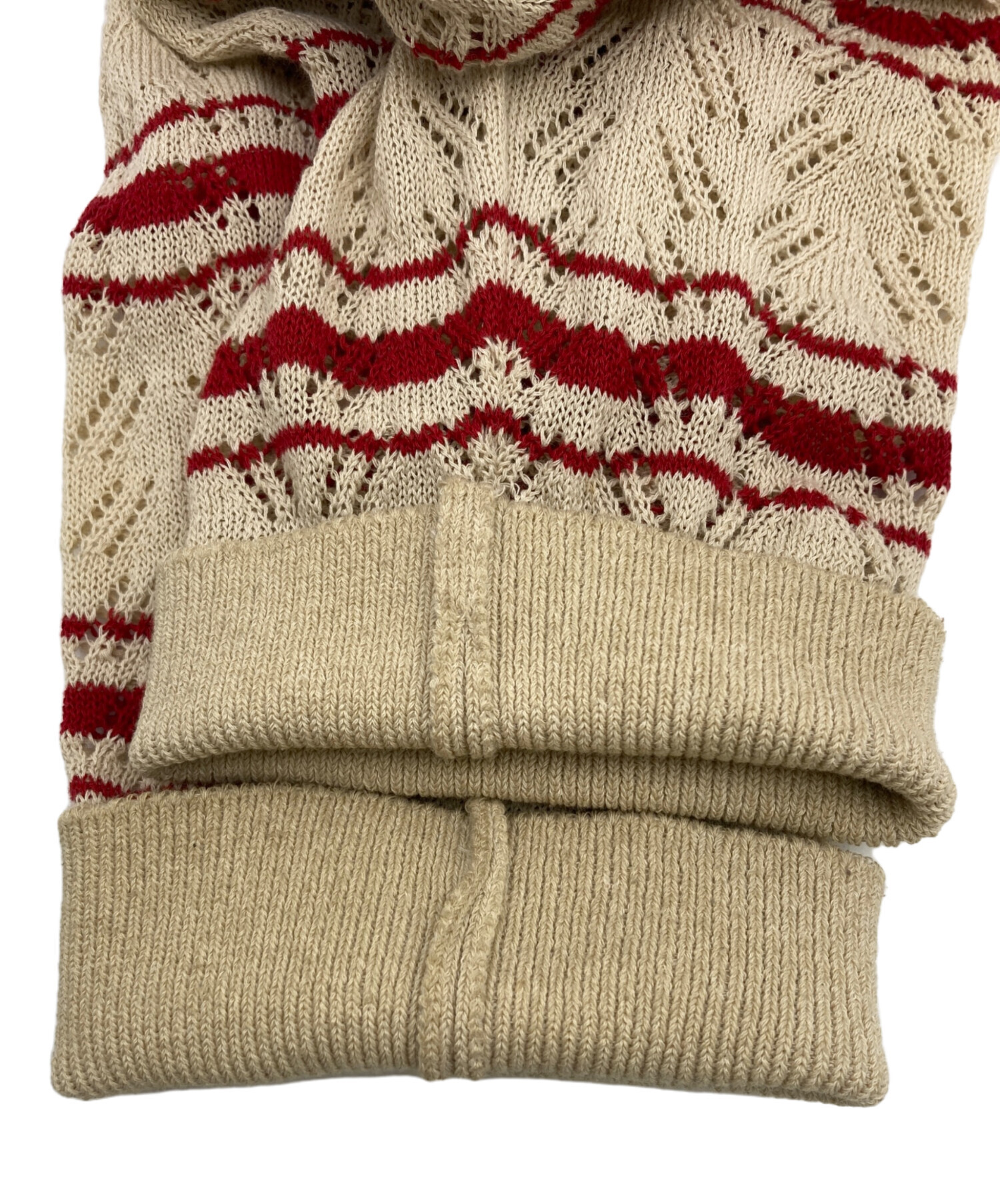 中古・古着通販】ALLEGE (アレッジ) Openwark Border Cardigan