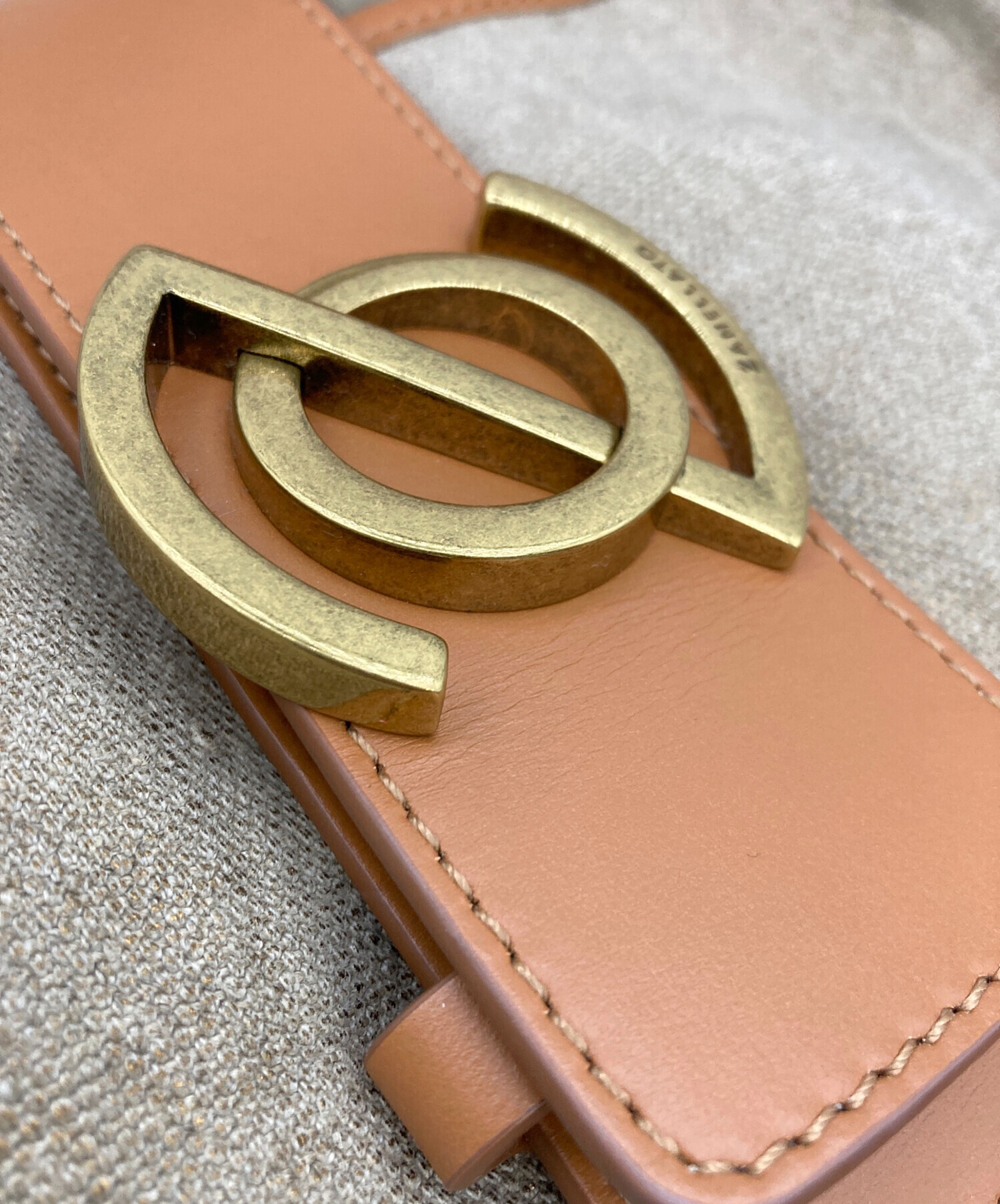 ZANELLATO ブラウントートバッグ　美品 中古・古着通販】ZANELLATO (ザネラート) レザーキャンバストート
