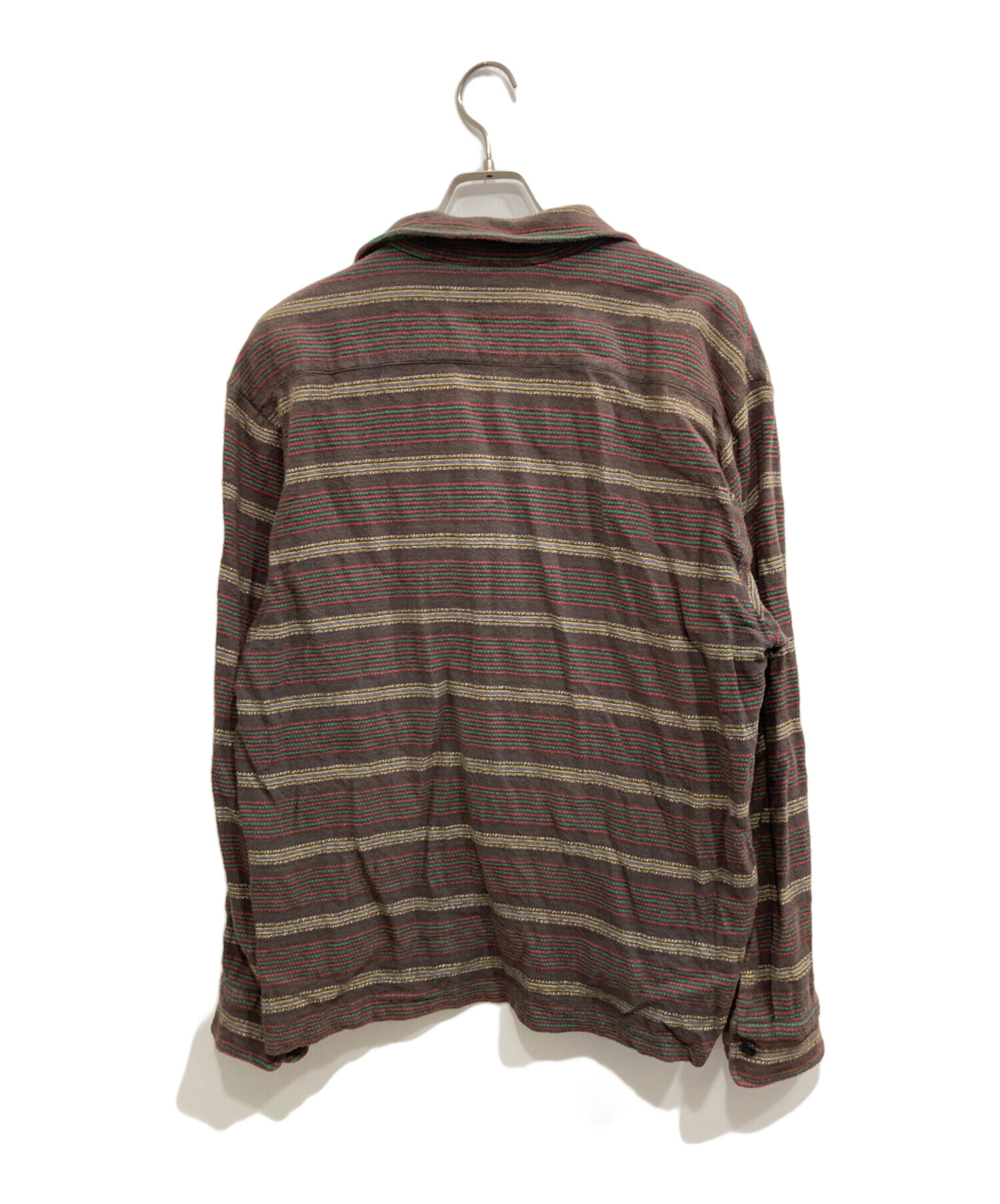 中古・古着通販】Supreme (シュプリーム) Woven Stripe Shirt ブラウン