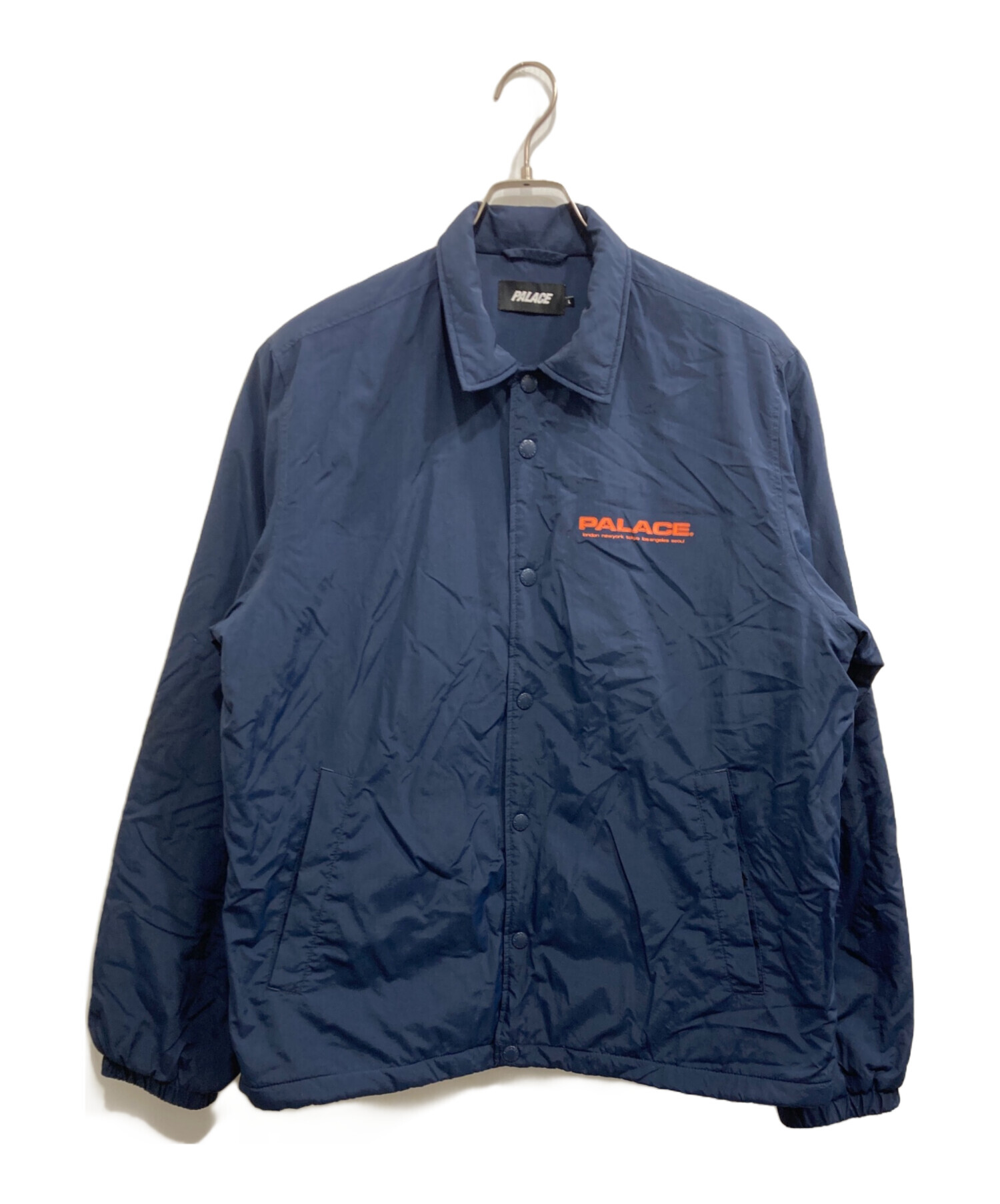 中古・古着通販】PALACE (パレス) FLEECE LINED COACH JACKET ネイビー