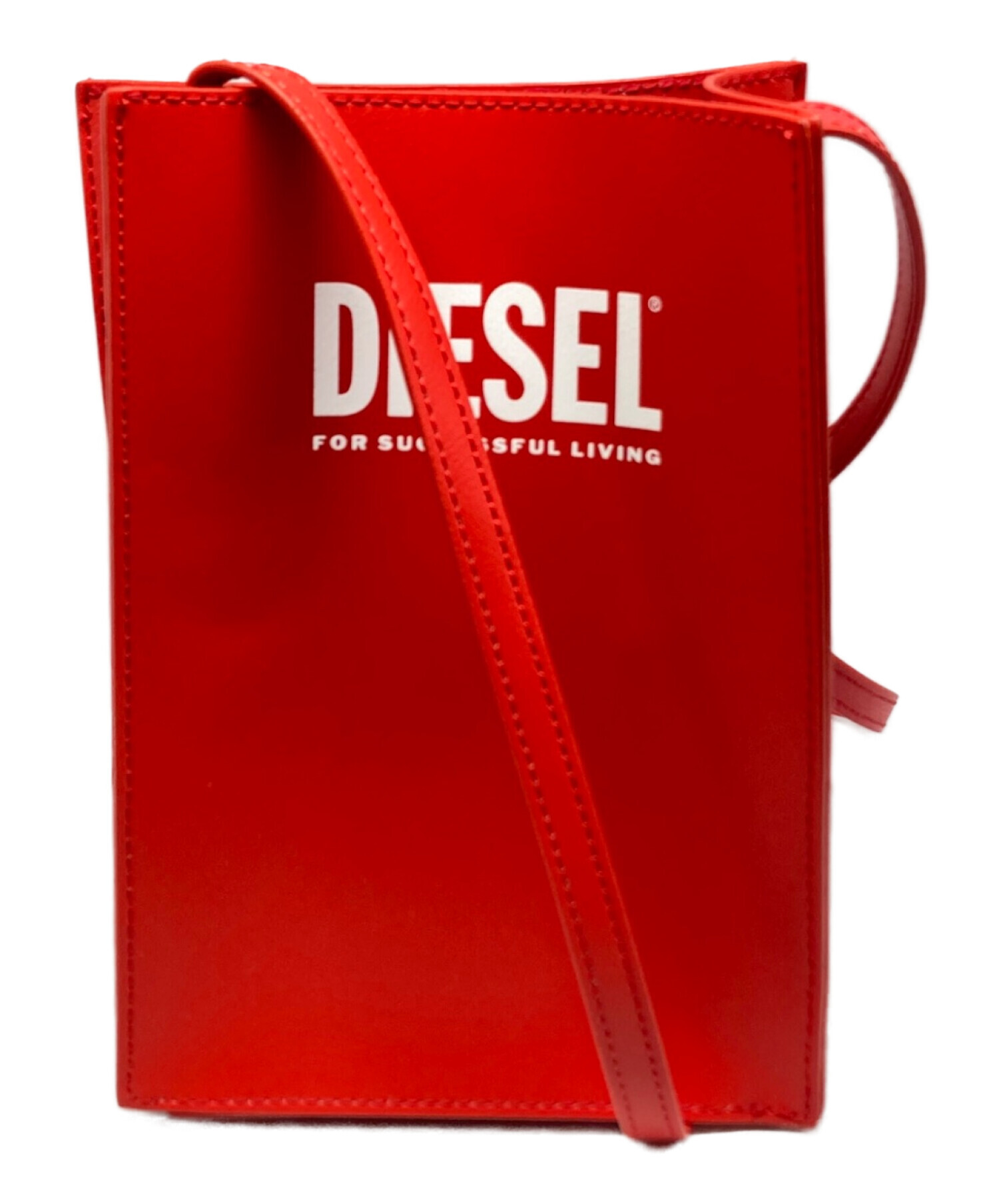中古・古着通販】DIESEL (ディーゼル) ショルダー バッグ レッド