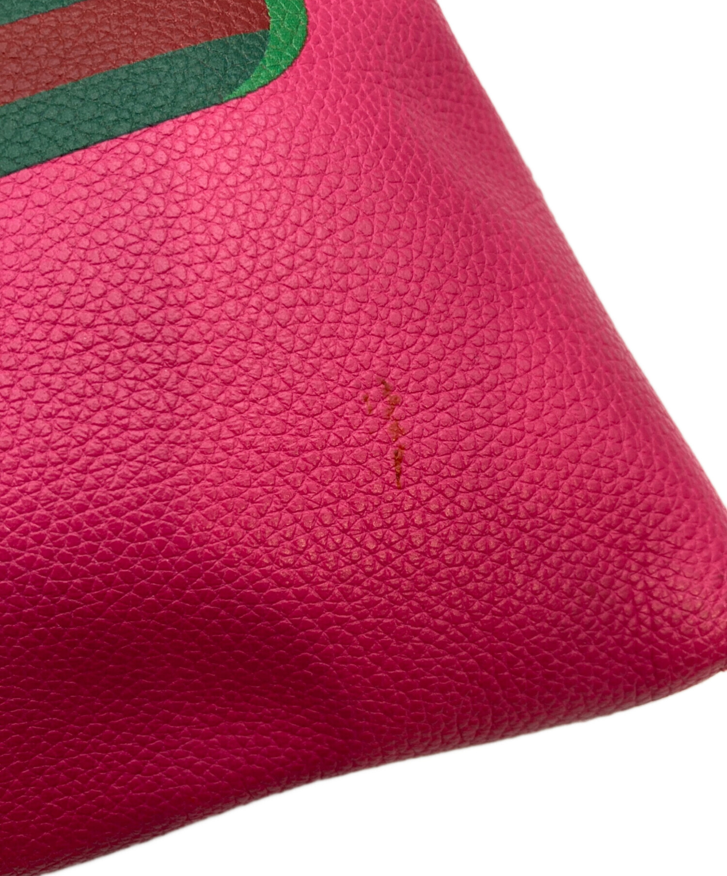 【GUCCI/グッチ】 2023年限定　ハワイロゴ クラッチバッグ 744973 クラッチバッグ レザー/ストロー グリーン/ピンク/パープル/イエロー レディース【中古】【真子質店】【GD】【Mixx】 GUCCI/グッチ】 2023年限定 ハワイロゴ クラッチバッグ 744973