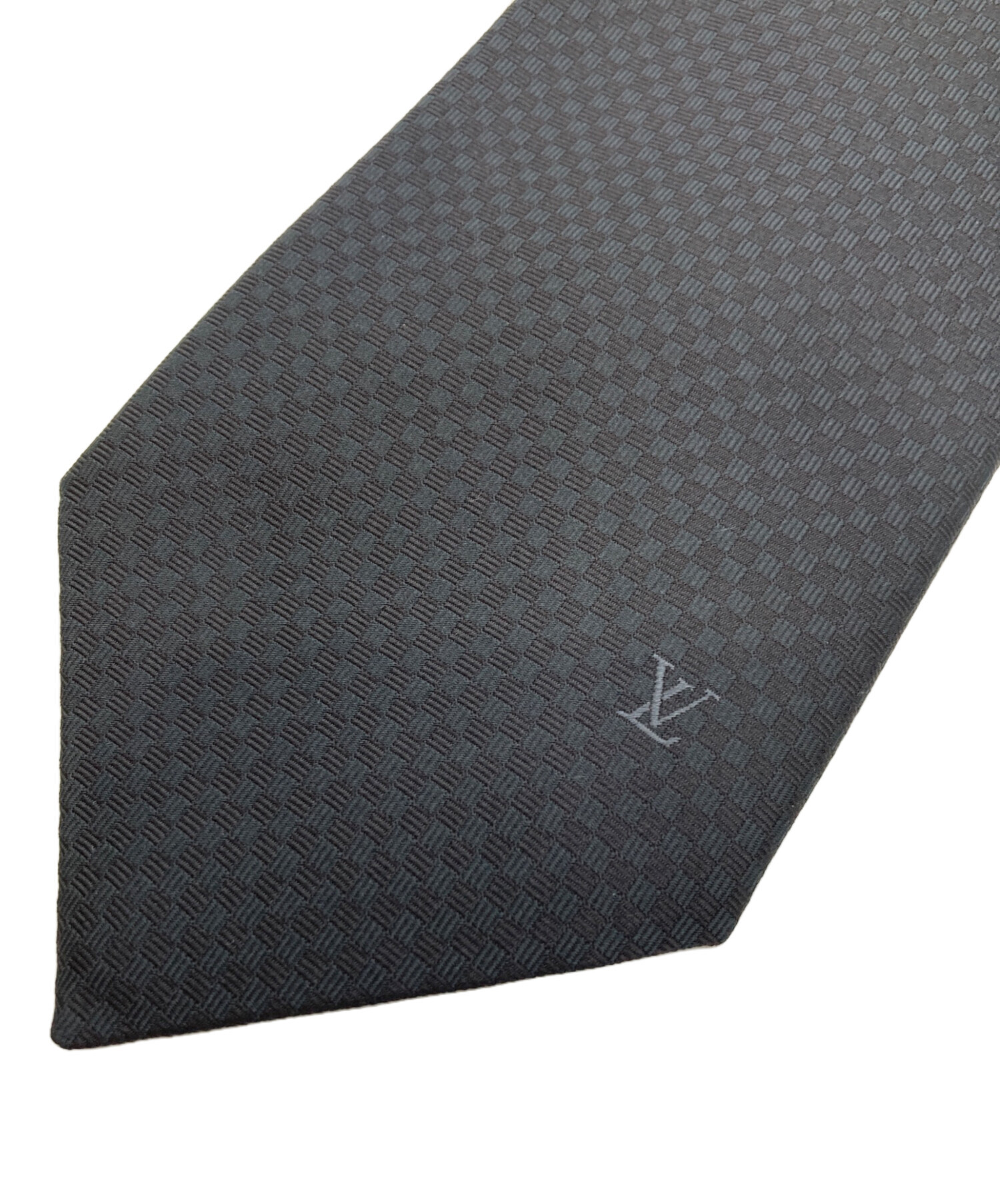 LOUIS VUITTON 黒 シルク ネクタイ 中古・古着通販】LOUIS VUITTON (ルイ ヴィトン) シルクネクタイ