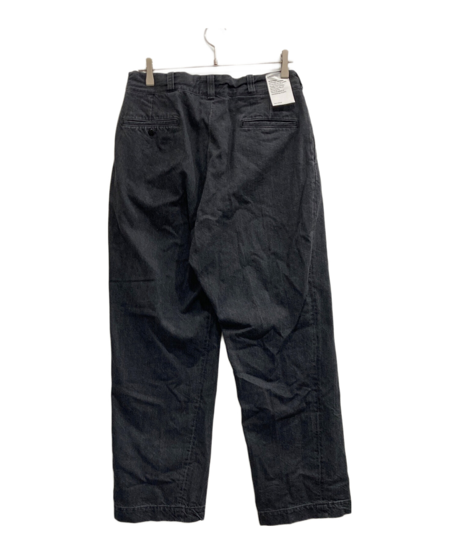 ごったんふくたん4 中古・古着通販】CIOTA (シオタ) Denim Slacks ブラック サイズ:5