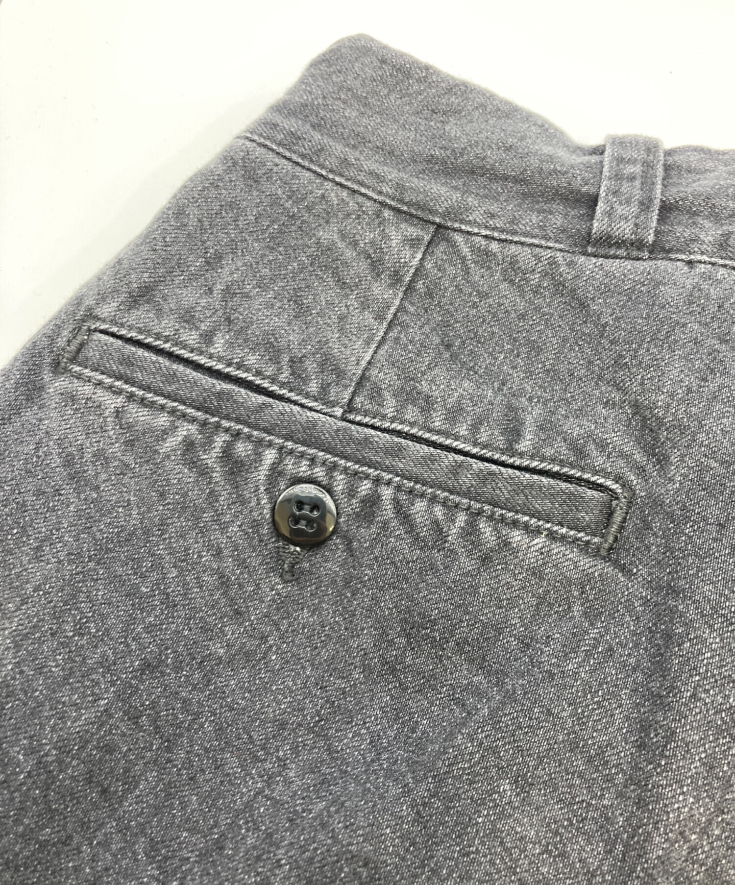 中古・古着通販】CIOTA (シオタ) Denim Slacks ブラック サイズ:5