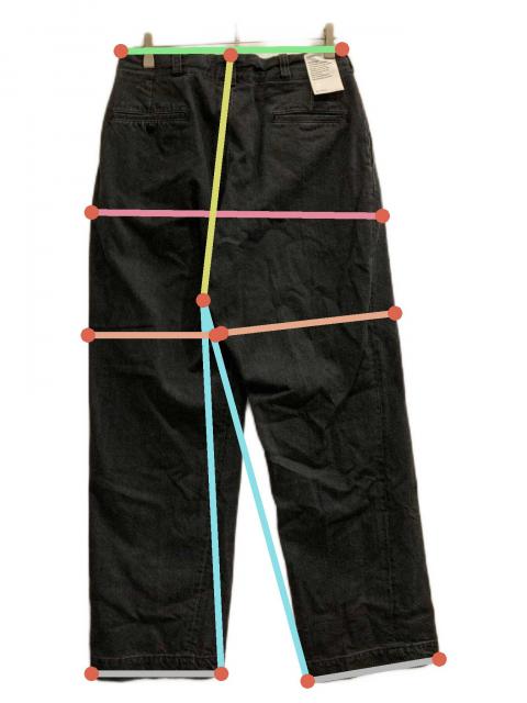 ごったんふくたん4 中古・古着通販】CIOTA (シオタ) Denim Slacks ブラック サイズ:5