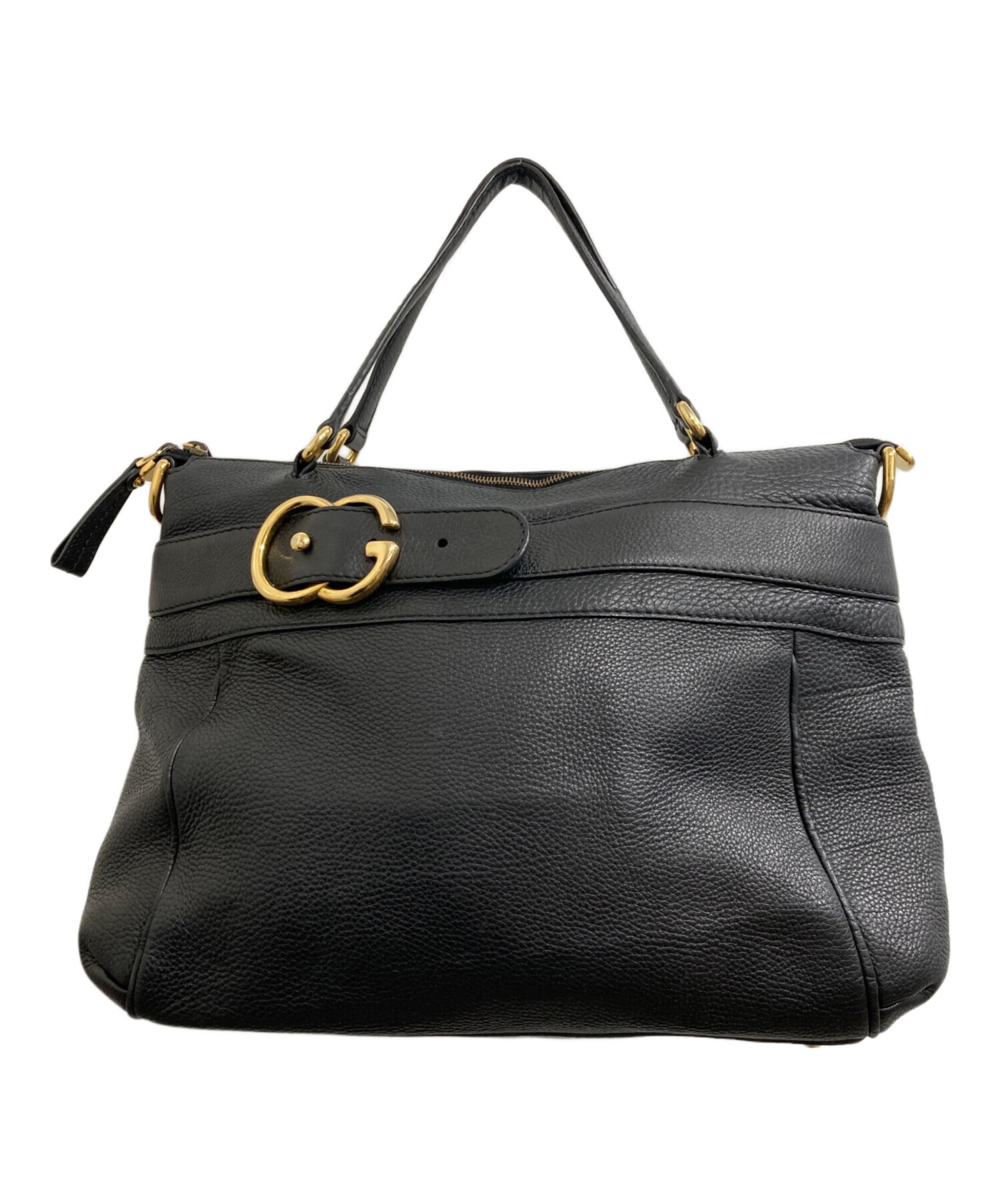 中古・古着通販】GUCCI (グッチ) GG ライド トートバッグ ブラック 