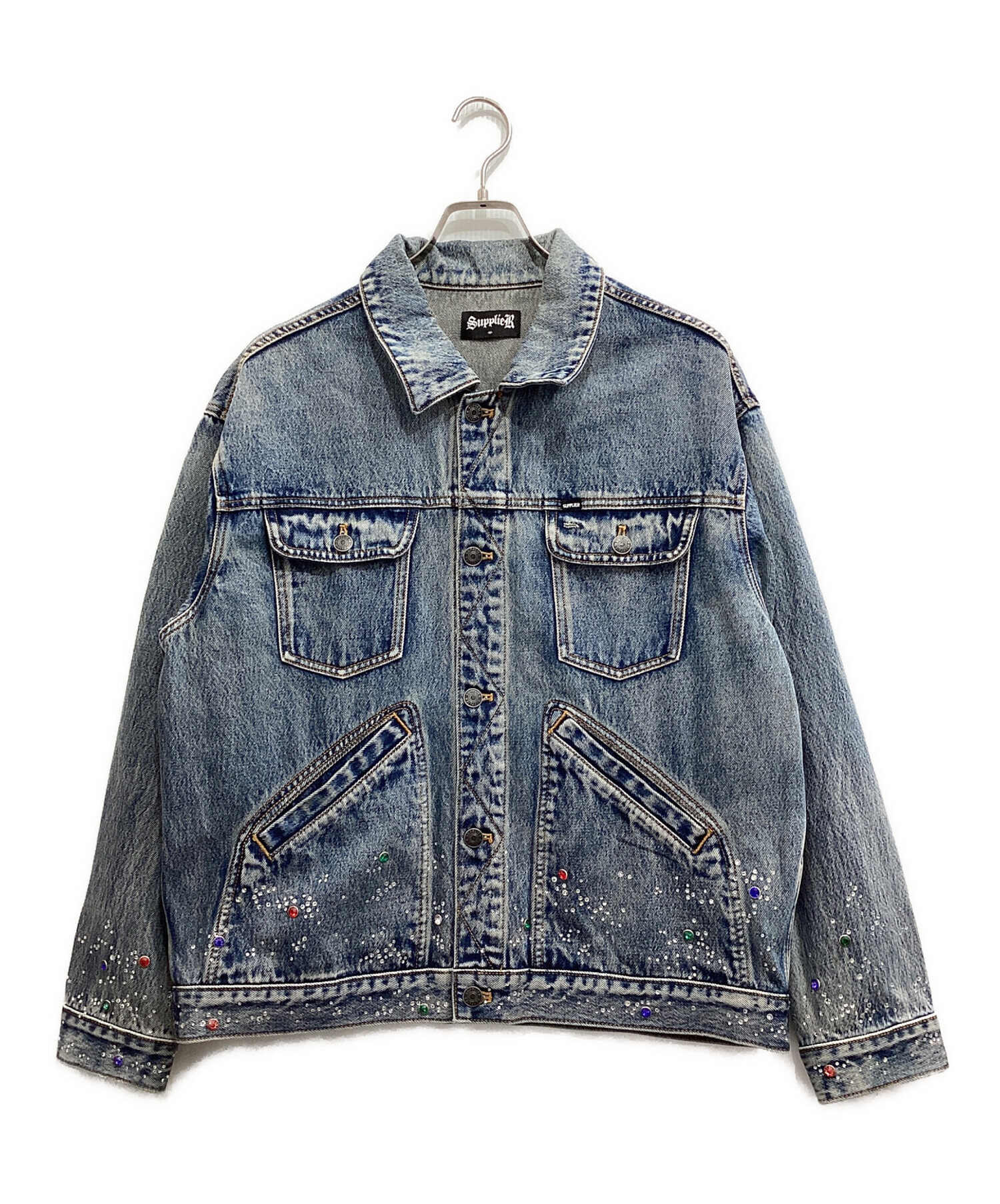 中古・古着通販】SUPPLIER (サプライヤー) Rhinestone Denim Jacket