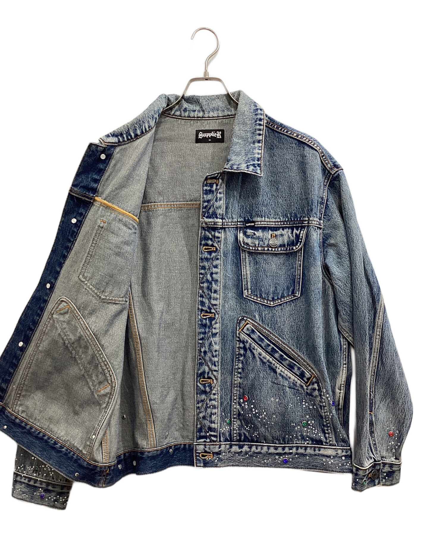 中古・古着通販】SUPPLIER (サプライヤー) Rhinestone Denim Jacket
