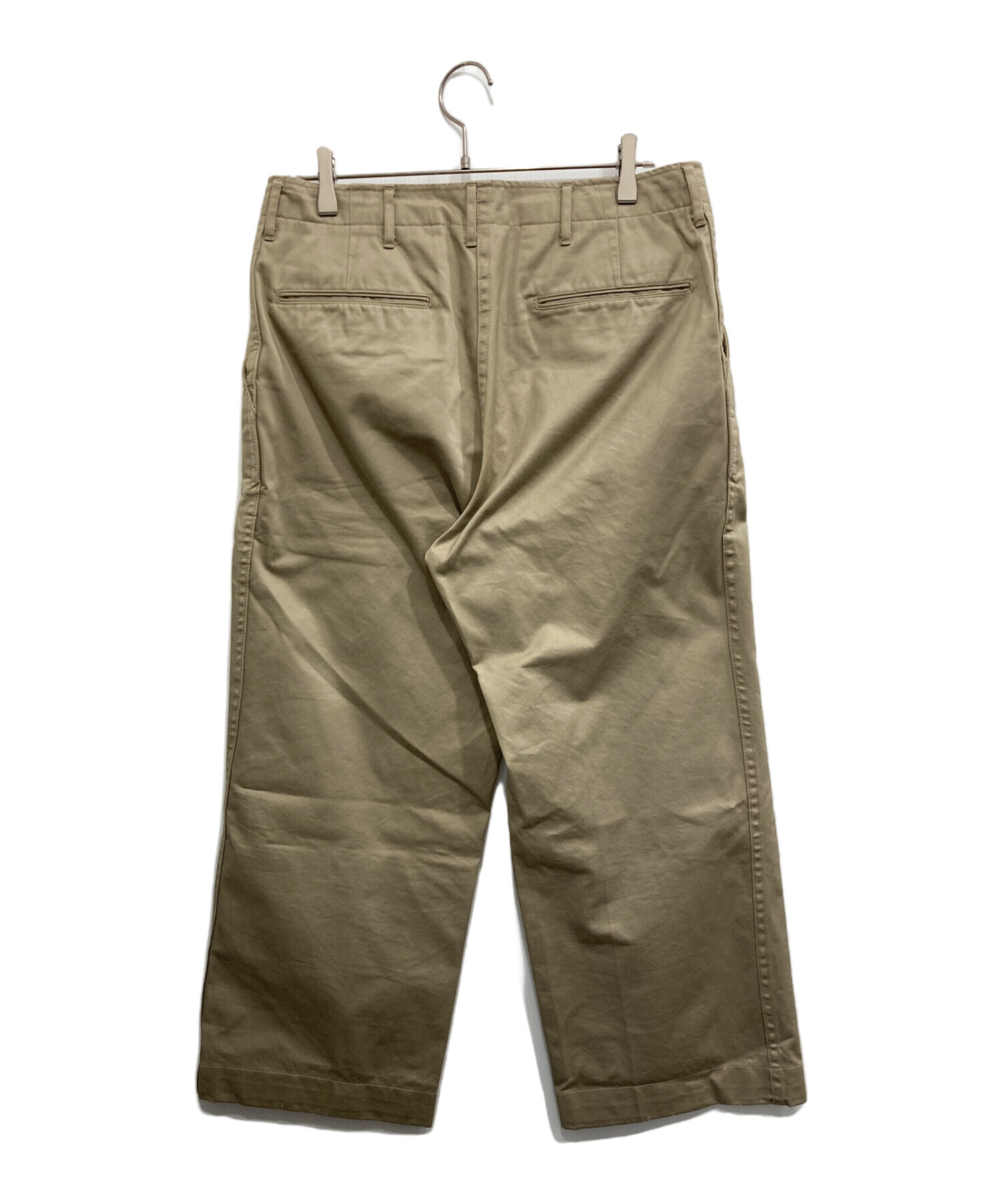 ATLAST＆CO アットラスト トラウザー パンツ w32 中古・古着通販】ATLAST & CO (アットラスト) CHINO WORK PANTS カーキ