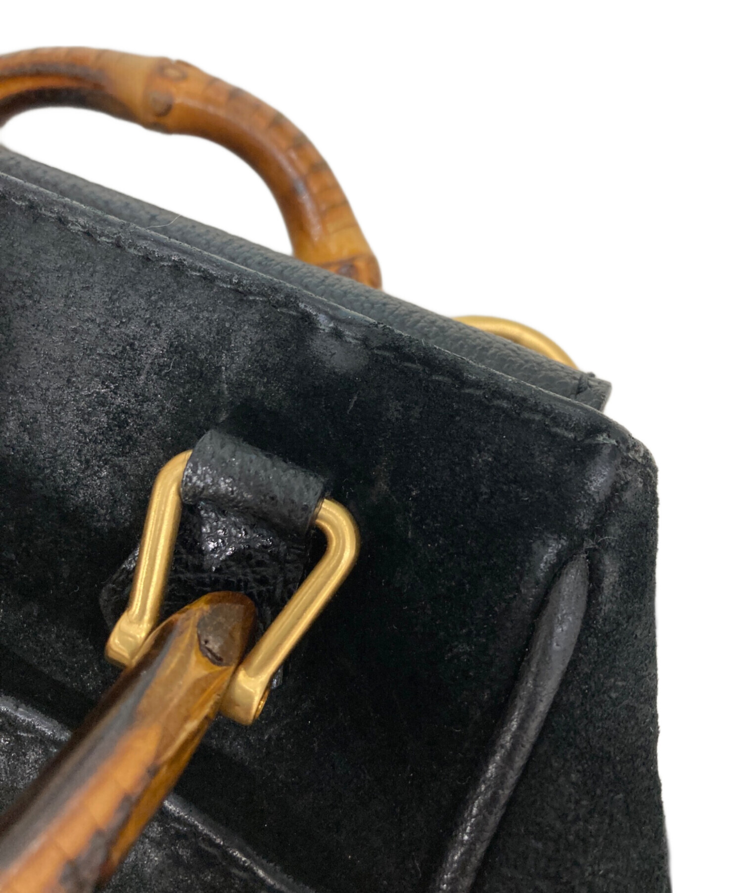 中古・古着通販】GUCCI (グッチ) バンブー ハンドバッグ ミニ 中古・古着通販】GUCCI (グッチ) バンブー ハンドバッグ ミニ