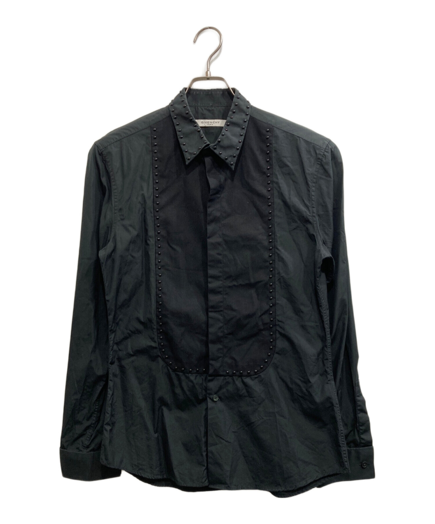未使用 GIVENCHY ジバンシィ ロングスリーブ シアー切替 Tシャツ Sサイズ ブラック レディース 古着 中古 USED 中古・古着通販】GIVENCHY (ジバンシィ) スタッズシャツ ブラック