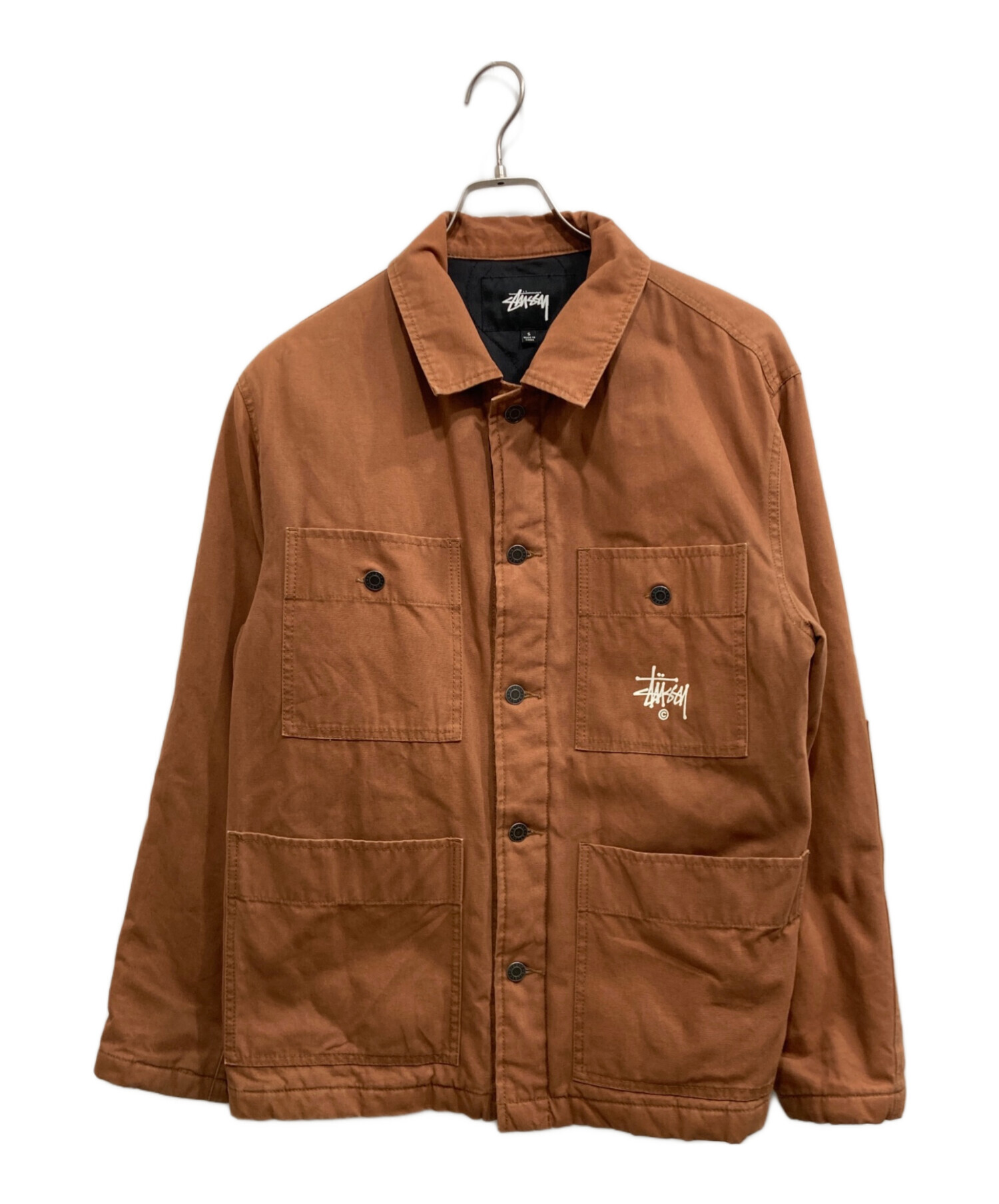 中古・古着通販】stussy (ステューシー) Quilted Chore Coat ブラウン