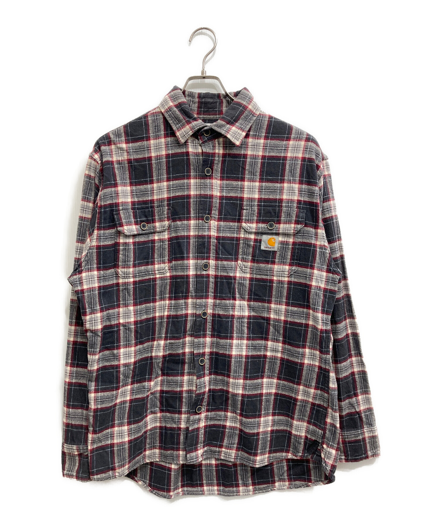 カーハート：ネルシャツ 中古・古着通販】CarHartt (カーハート) ネルシャツ ブラック サイズ:L