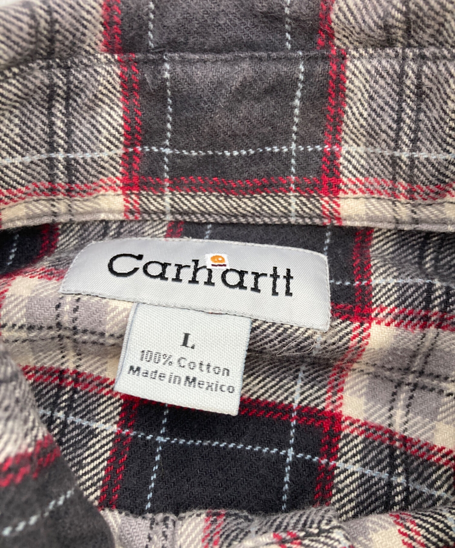 中古・古着通販】CarHartt (カーハート) ネルシャツ ブラック サイズ:L