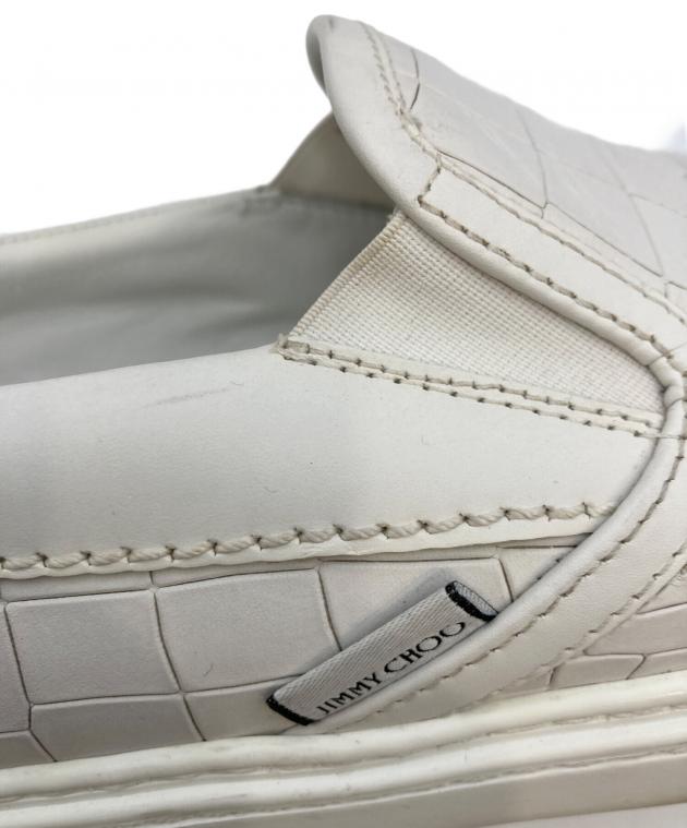 中古・古着通販】JIMMY CHOO (ジミーチュウ) 型押しスリッポン