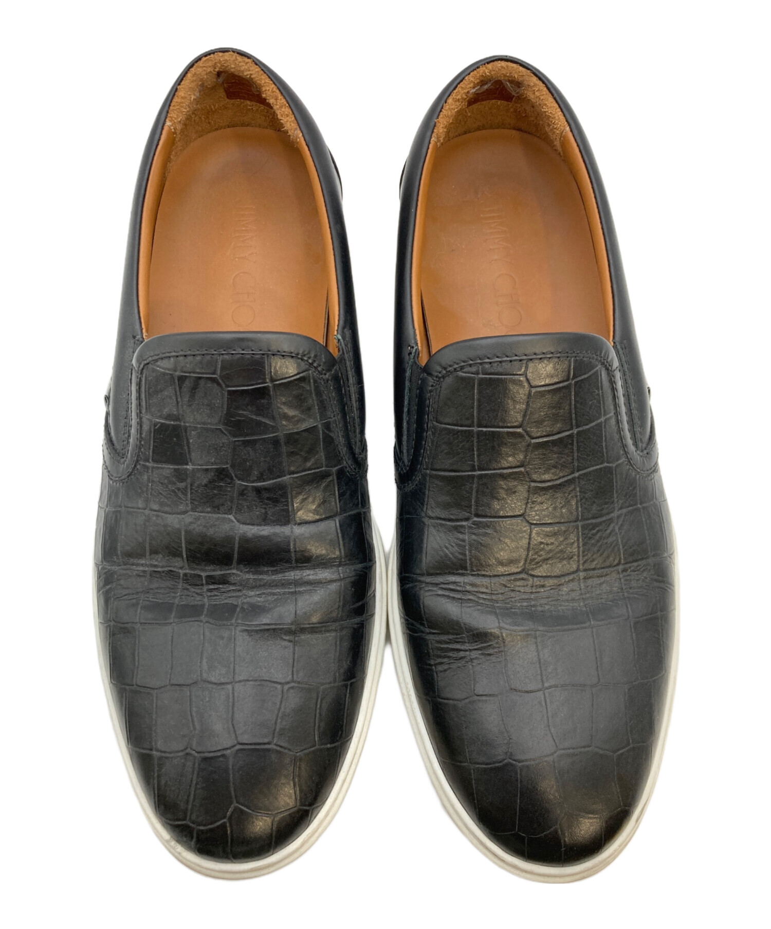 中古・古着通販】JIMMY CHOO (ジミーチュウ) 型押しスリッポン