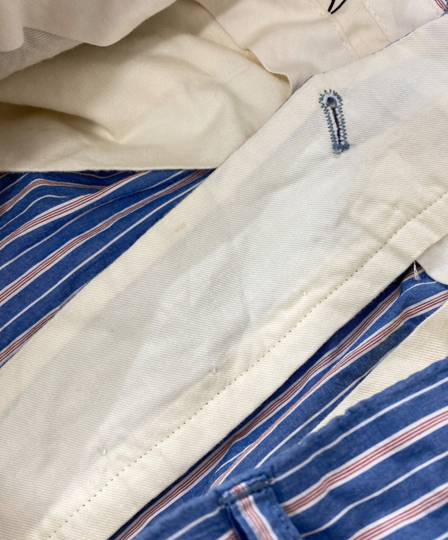 中古・古着通販】NEAT (ニート) ストライプ スラックス ブルー サイズ