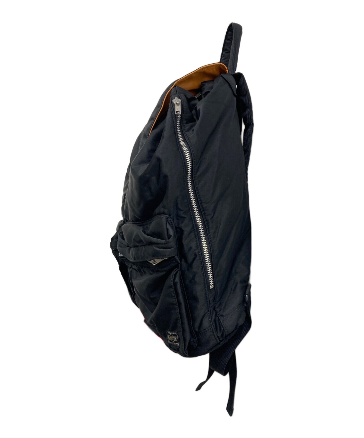PORTER ブラックバックパック 中古・古着通販】PORTER (ポーター 