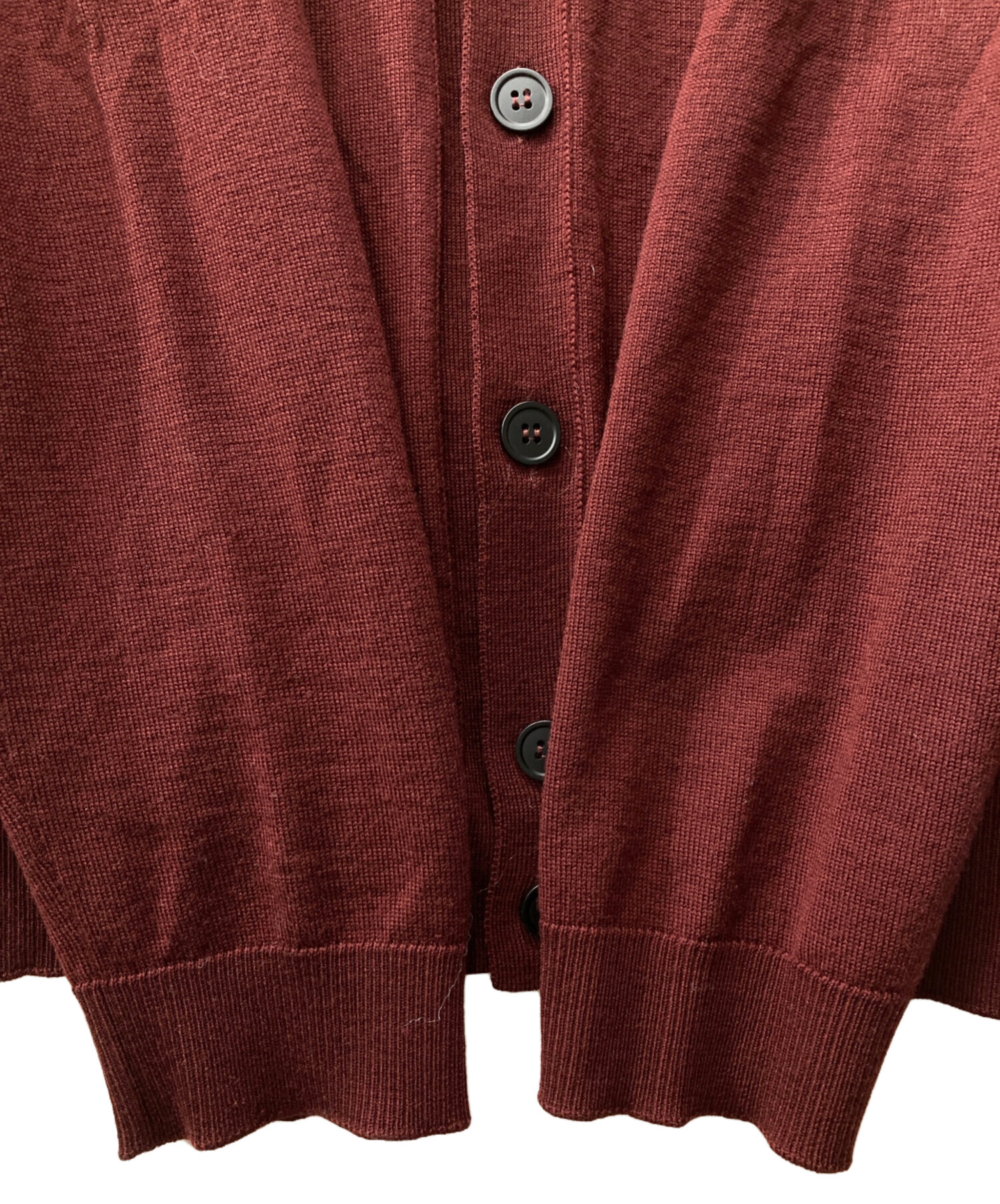 中古・古着通販】MARNI (マルニ) ウールカーディガン レッド サイズ:50