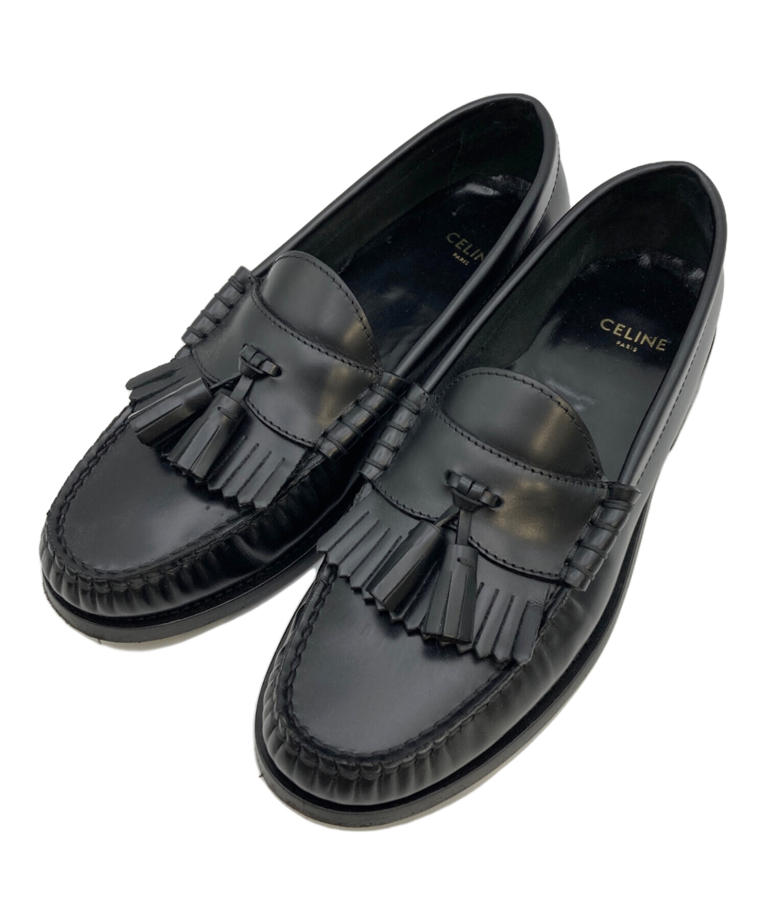 中古・古着通販】CELINE (セリーヌ) タッセルローファー ブラック
