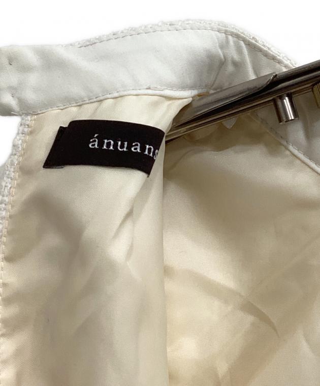 中古・古着通販】anuans (アニュアンス) ツイードティアードワンピース