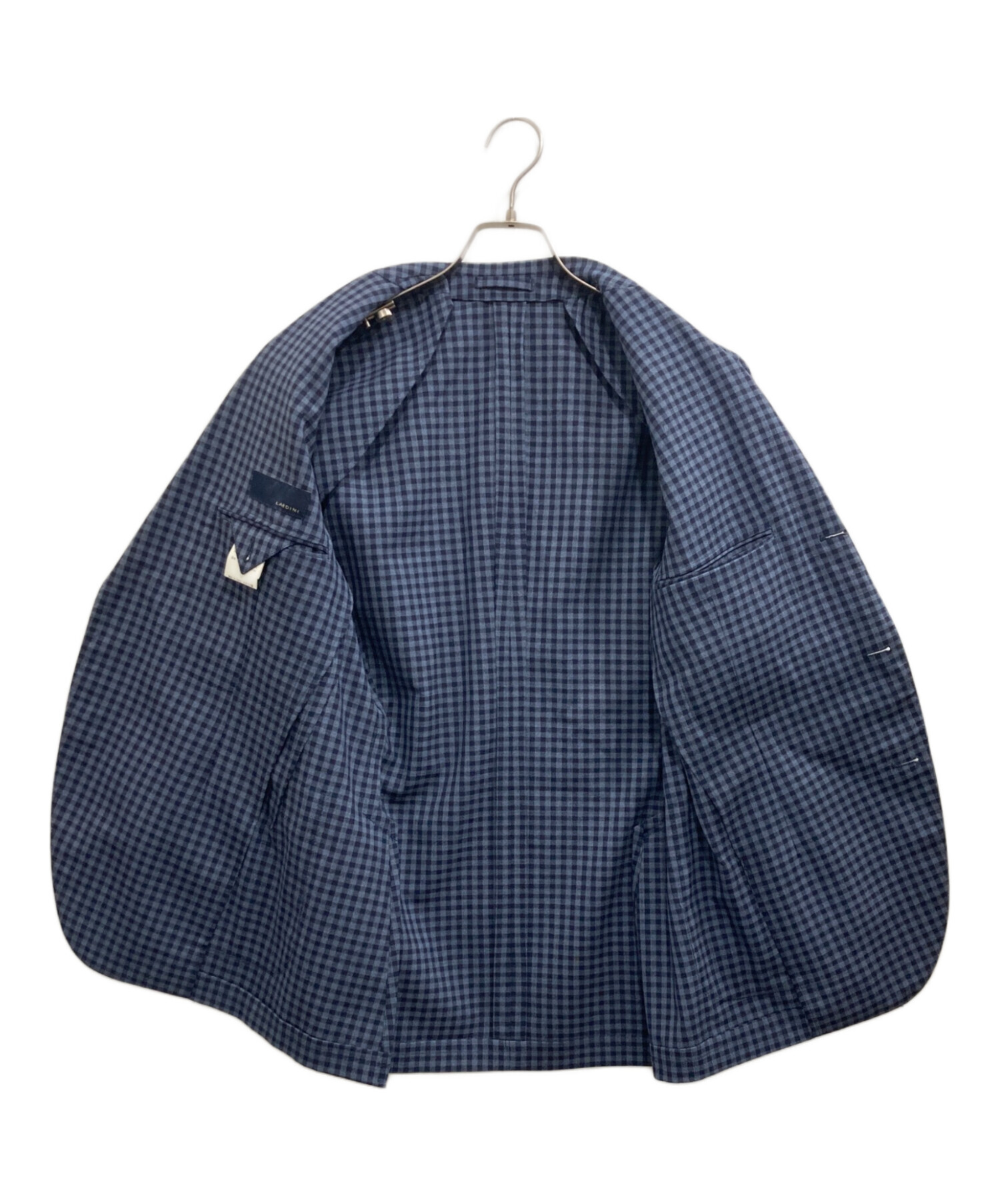 LARDINI ラルディーニ 3Bジャケット 48 パッカブル 中古・古着通販】LARDINI (ラルディーニ) サマーウール ギンガム