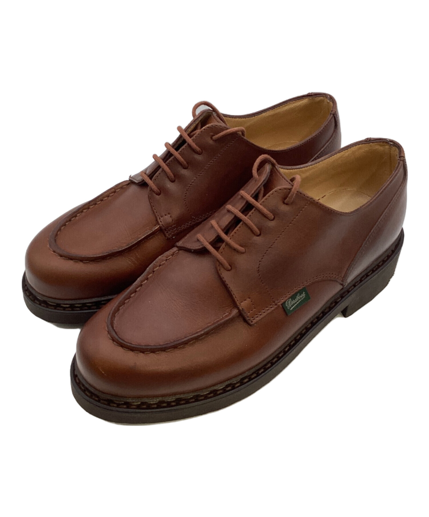 Paraboot ブラウン ドレスシューズ 中古・古着通販】PARABOOT (パラブーツ) ドレドレスシューズ /CHAMBORD