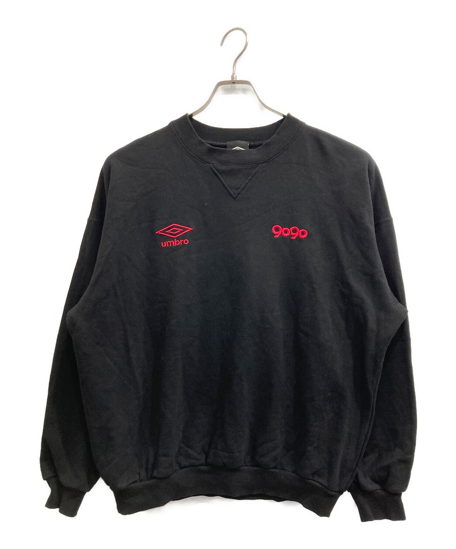 最安値9090 umbro Black Two Logo クルーネックスウェット 中古・古着通販】9090 (9090) UMBRO (アンブロ) Two Logo Crewneck