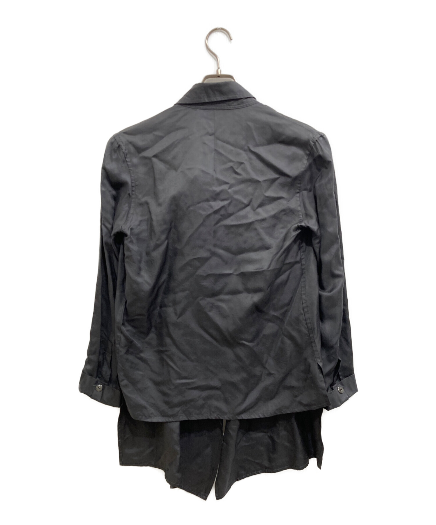 中古・古着通販】LIMI feu (リミフゥ) ウールキュプラロングシャツ 