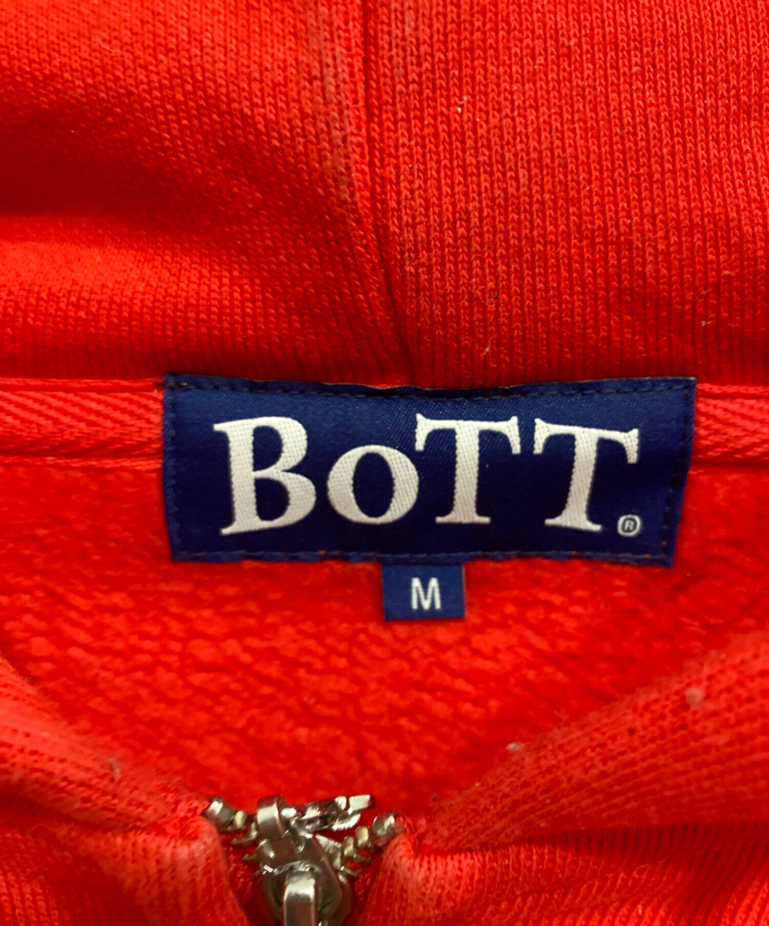ボーン☆。.:＊・゜出品 中古・古着通販】BoTT (ボット) BANG LOGO ZIP HOODIE レッド サイズ:M