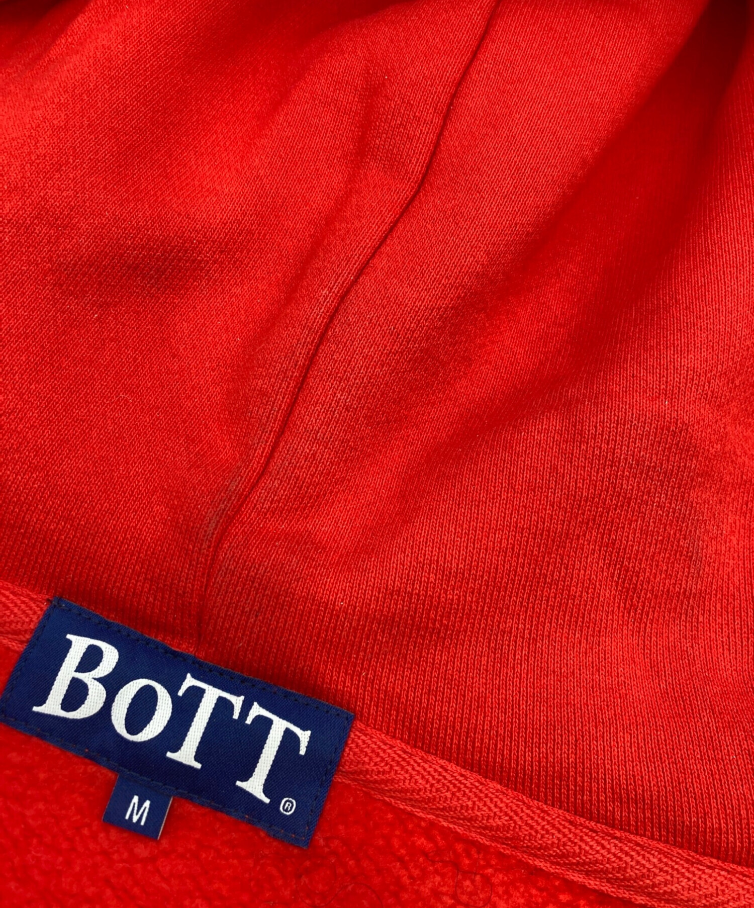 中古・古着通販】BoTT (ボット) BANG LOGO ZIP HOODIE レッド サイズ:M