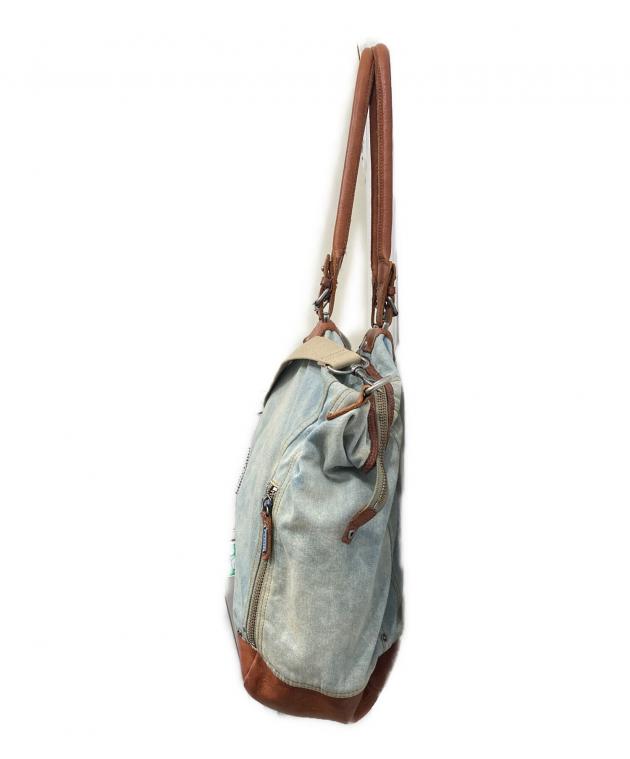 中古・古着通販】DIESEL (ディーゼル) デニムボストンバッグ ブルー