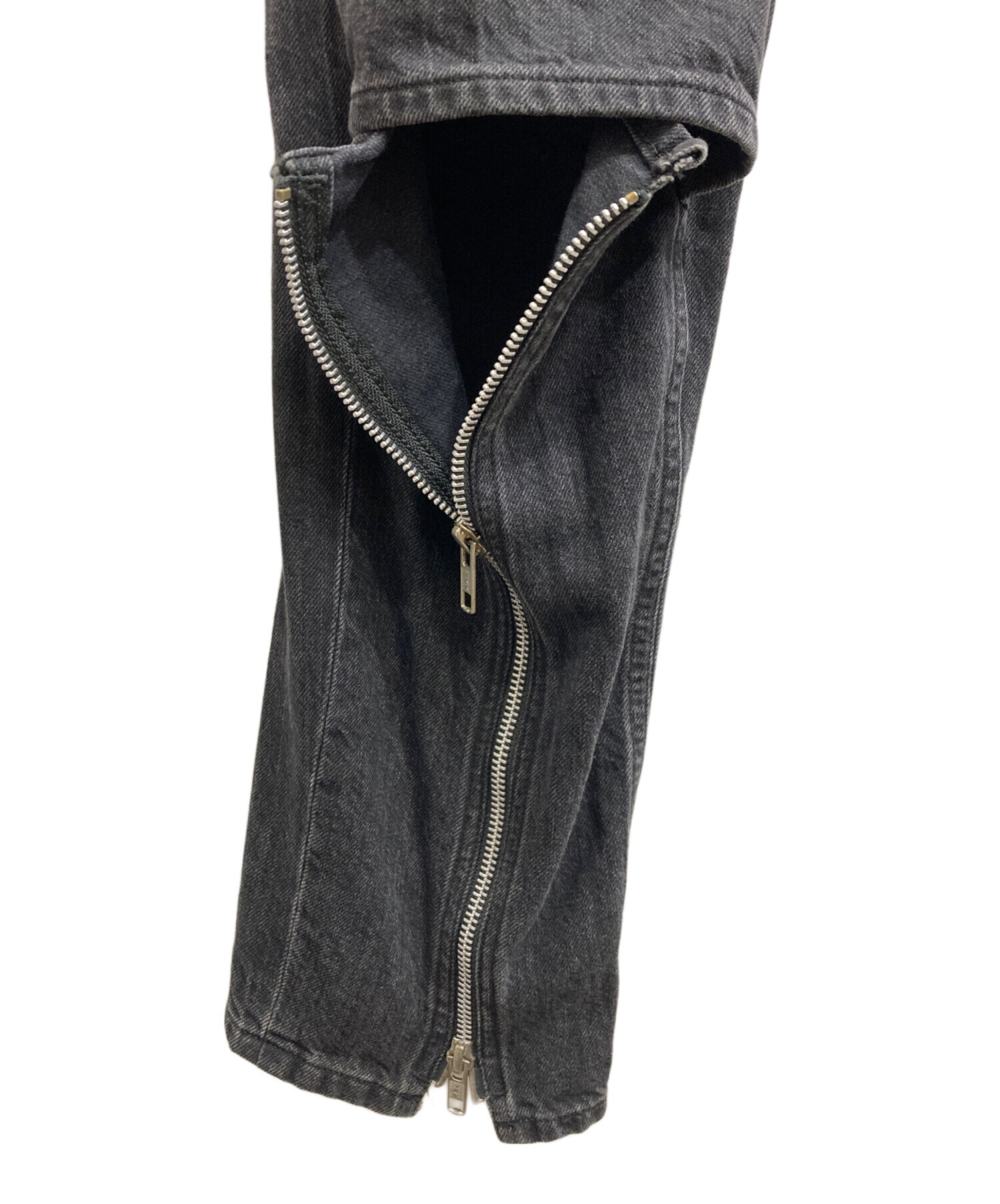 中古・古着通販】LIMI feu (リミフゥ) ジップデザイン デニムパンツ