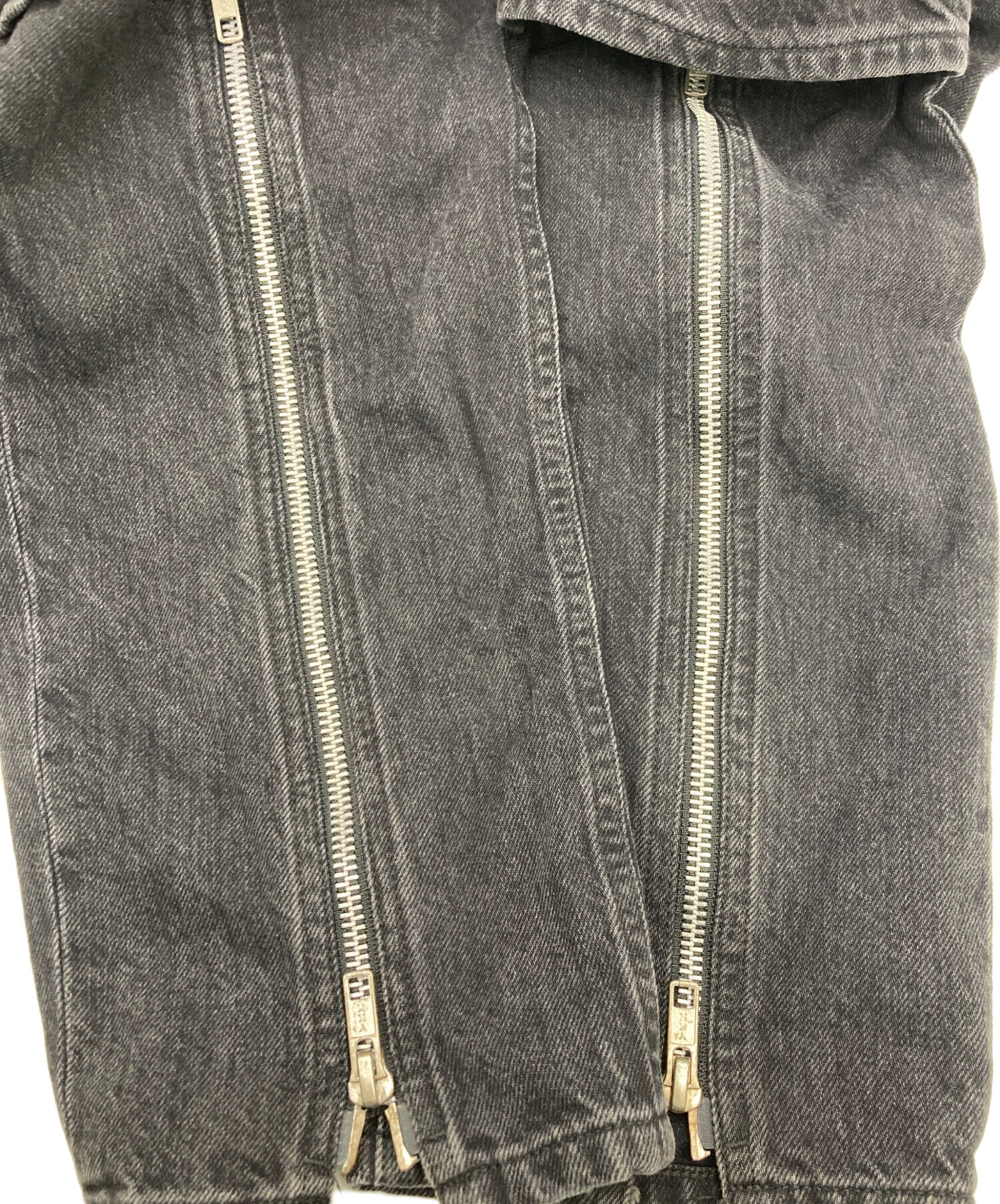 中古・古着通販】LIMI feu (リミフゥ) ジップデザイン デニムパンツ