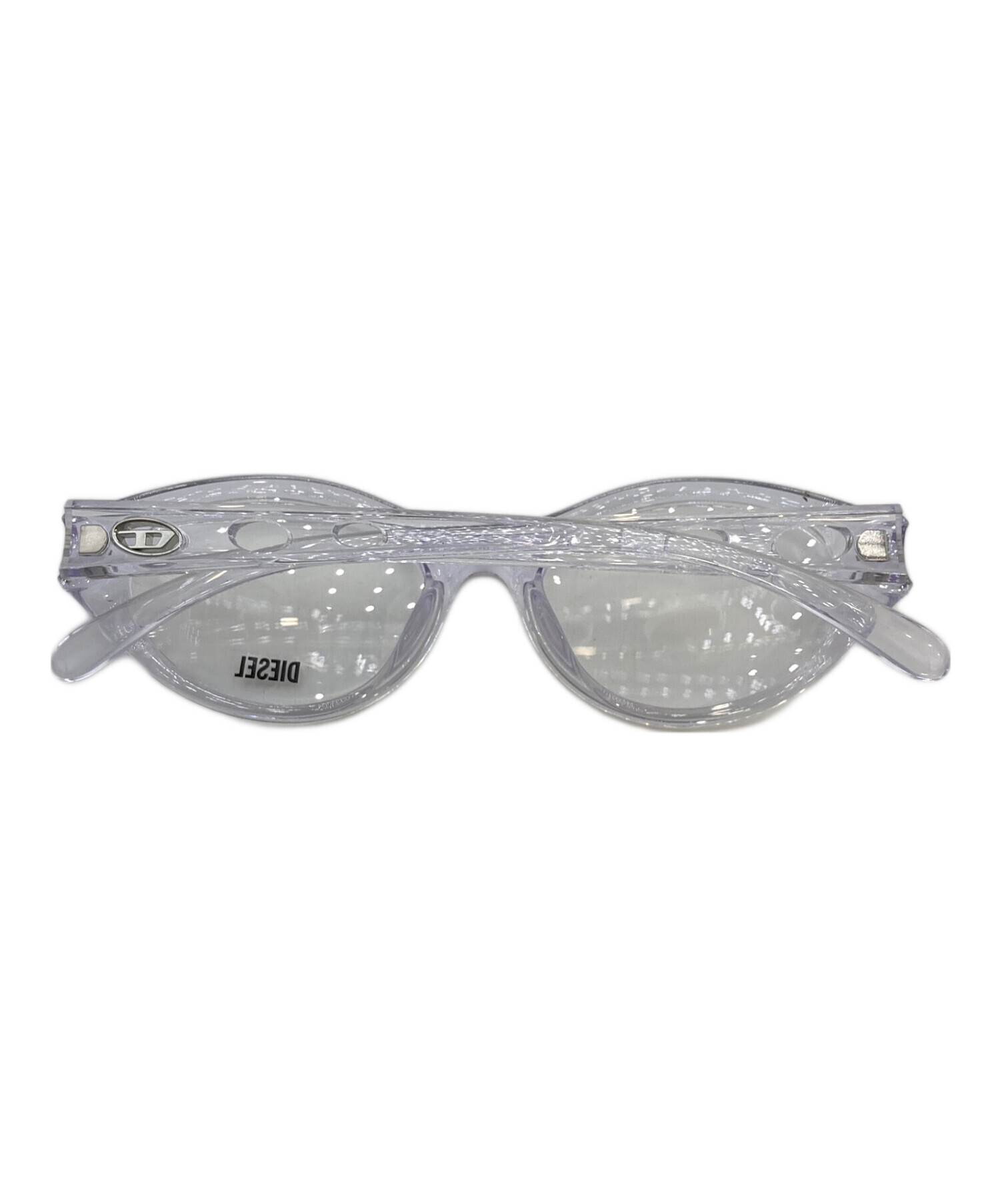 中古・古着通販】DIESEL (ディーゼル) Oval 伊達メガネ クリアカラー