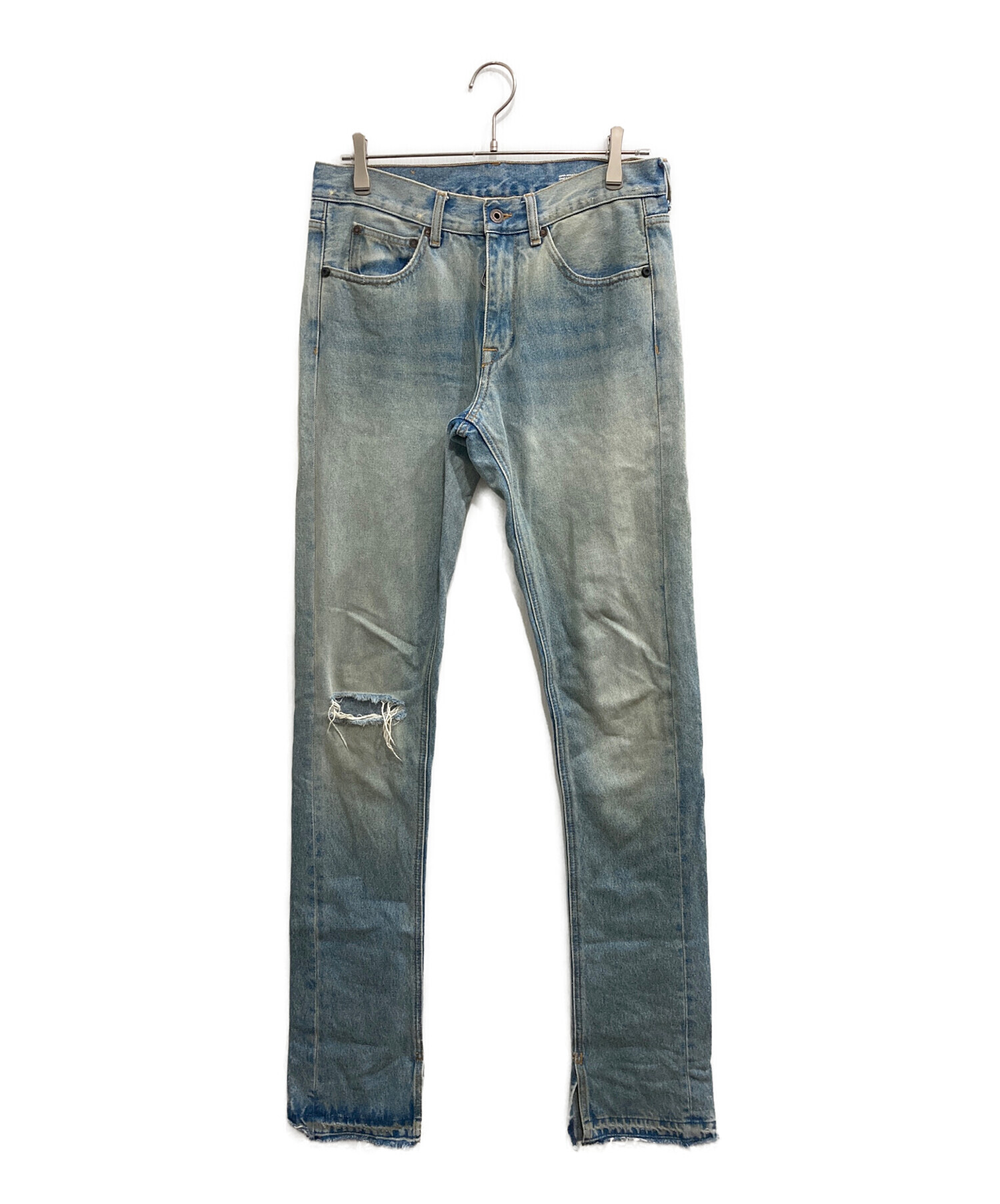 中古・古着通販】OFFWHITE (オフホワイト) バイアスデニムパンツ