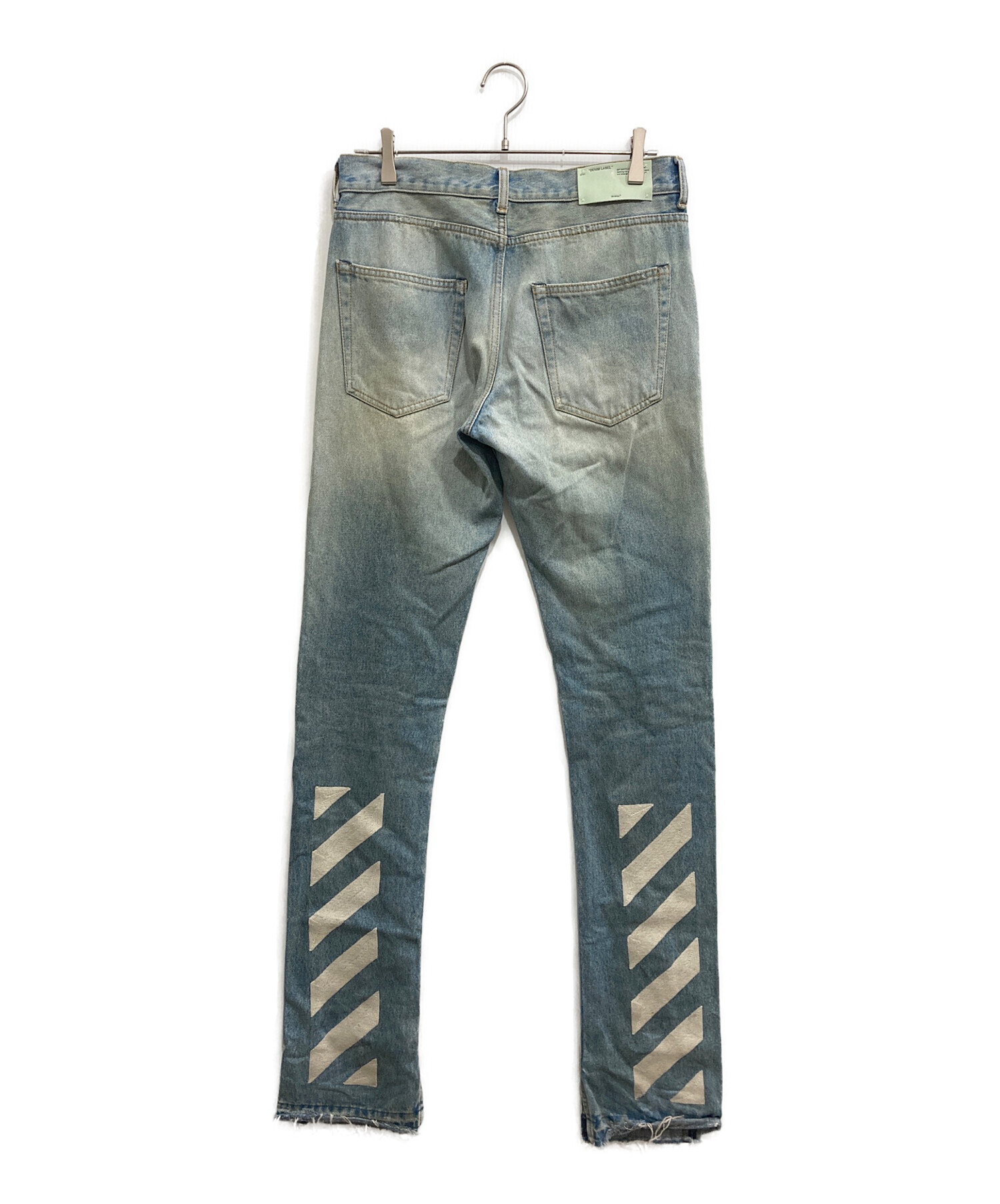 中古・古着通販】OFFWHITE (オフホワイト) バイアスデニムパンツ