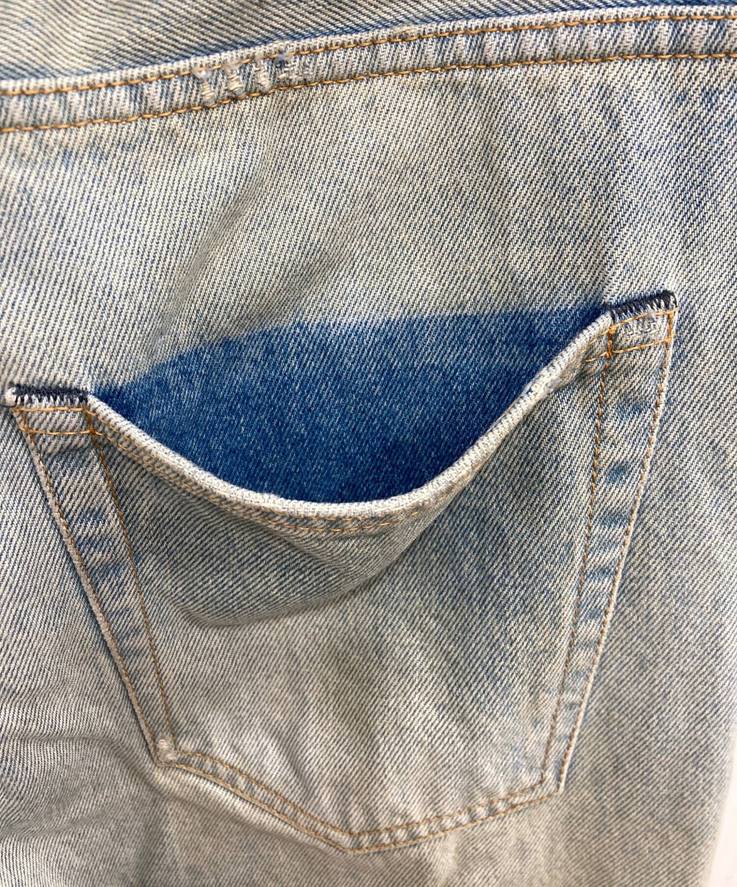 中古・古着通販】OFFWHITE (オフホワイト) バイアスデニムパンツ