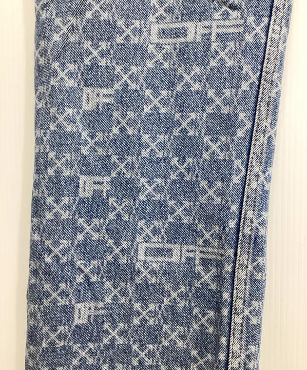 中古・古着通販】OFFWHITE (オフホワイト) モノグラムデニムパンツ