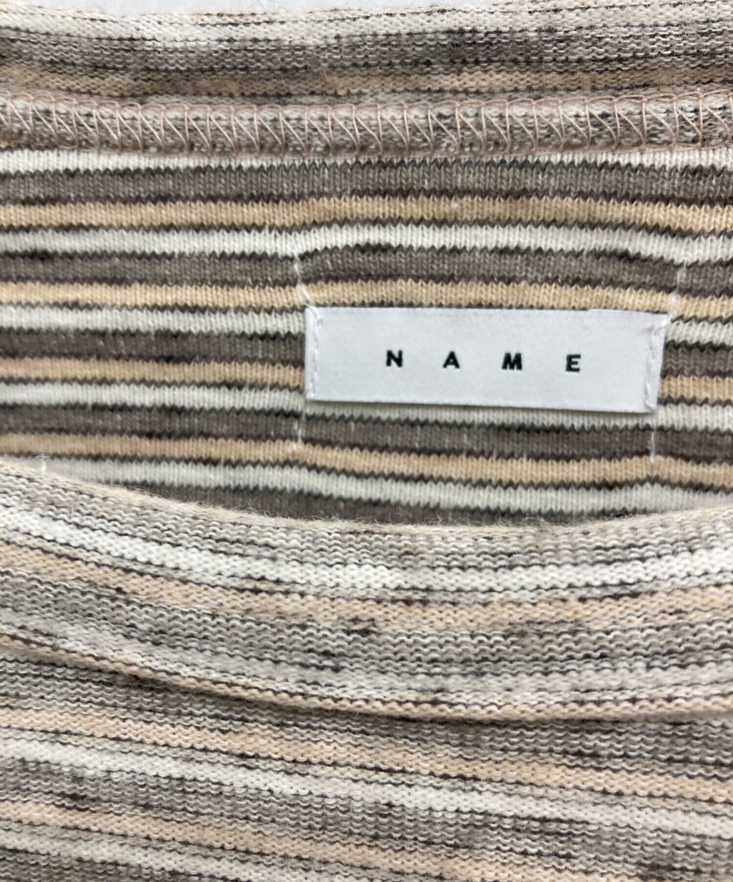 口ぼんど古着の森様 中古・古着通販】Name. (ネーム) INSIDEOUT BORDER LONG SLEEVE TEE