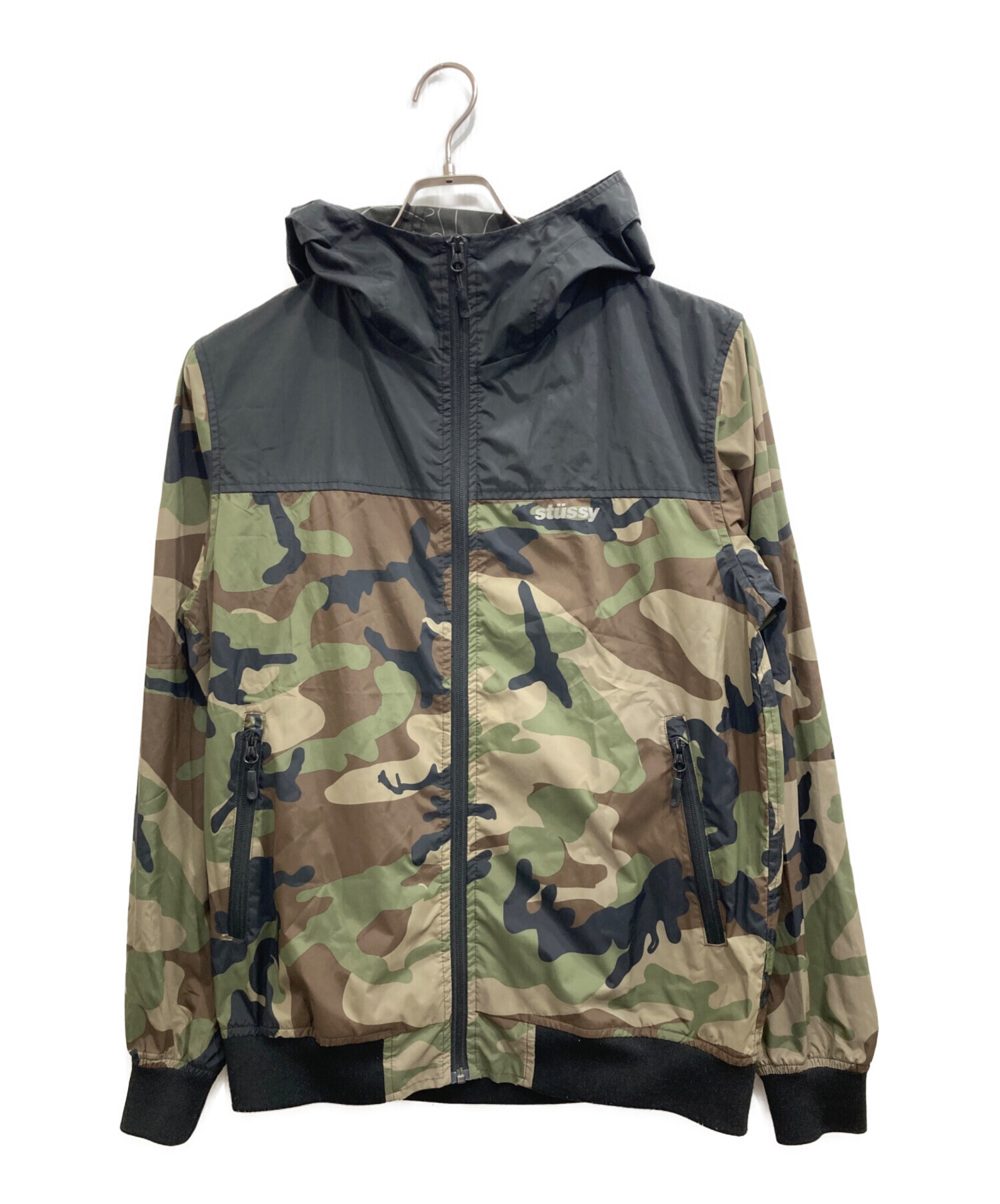 中古・古着通販】stussy (ステューシー) カモ柄ナイロンジャケット